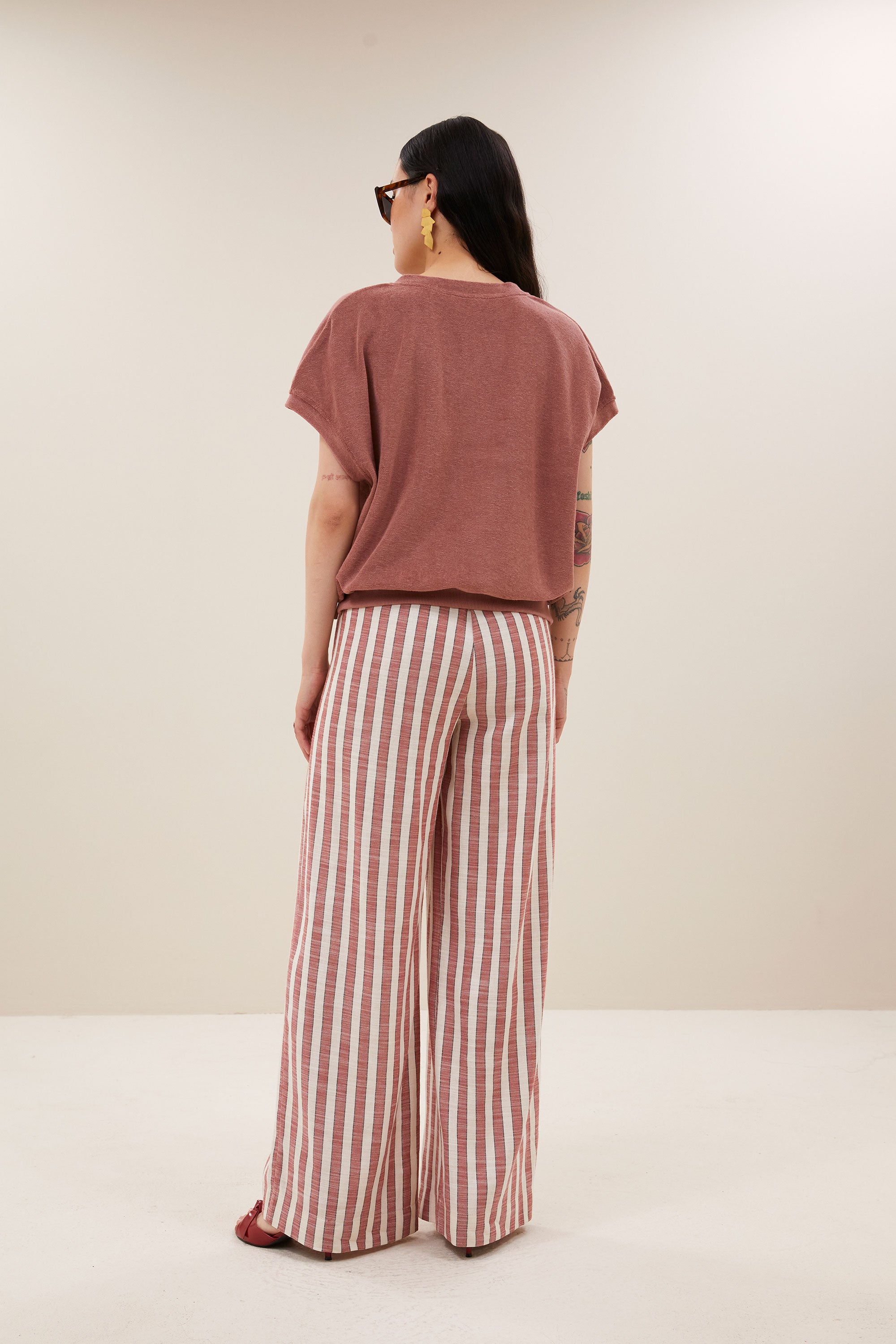 tyler slub top | withered rose