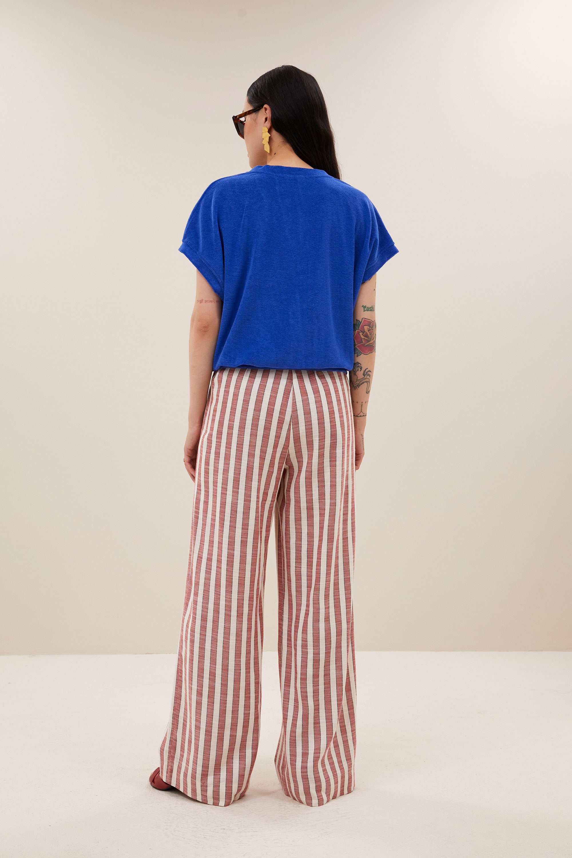 tyler slub top | azul blue