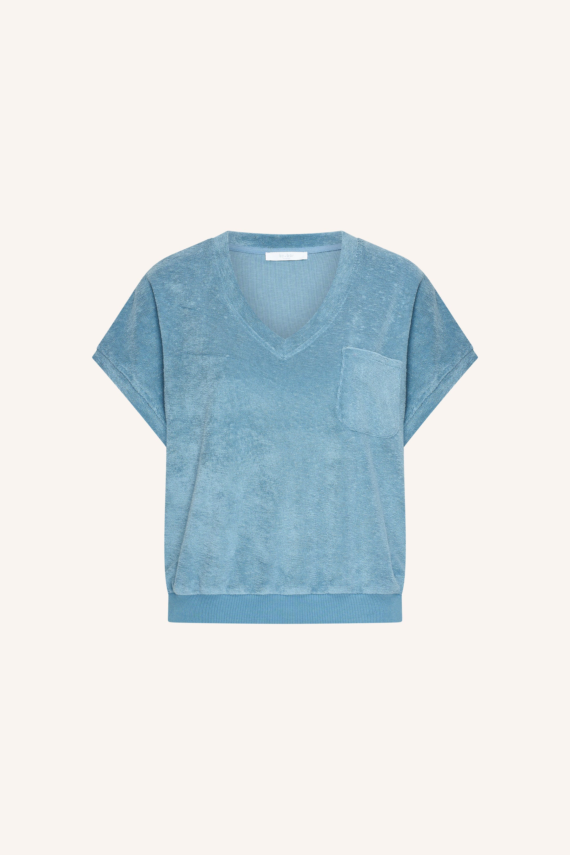 tyler slub top | blue stone