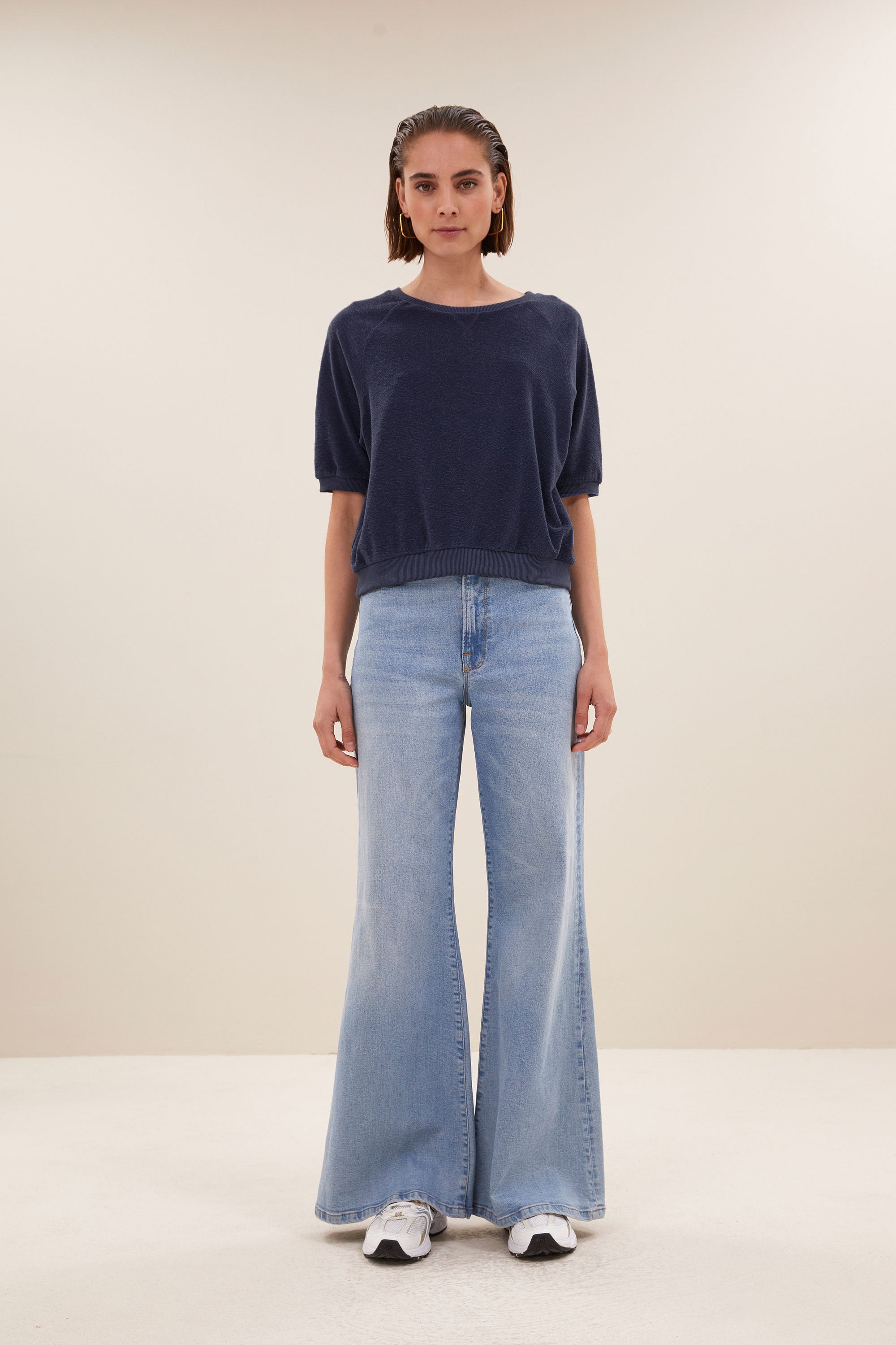 neva slub top | midnight