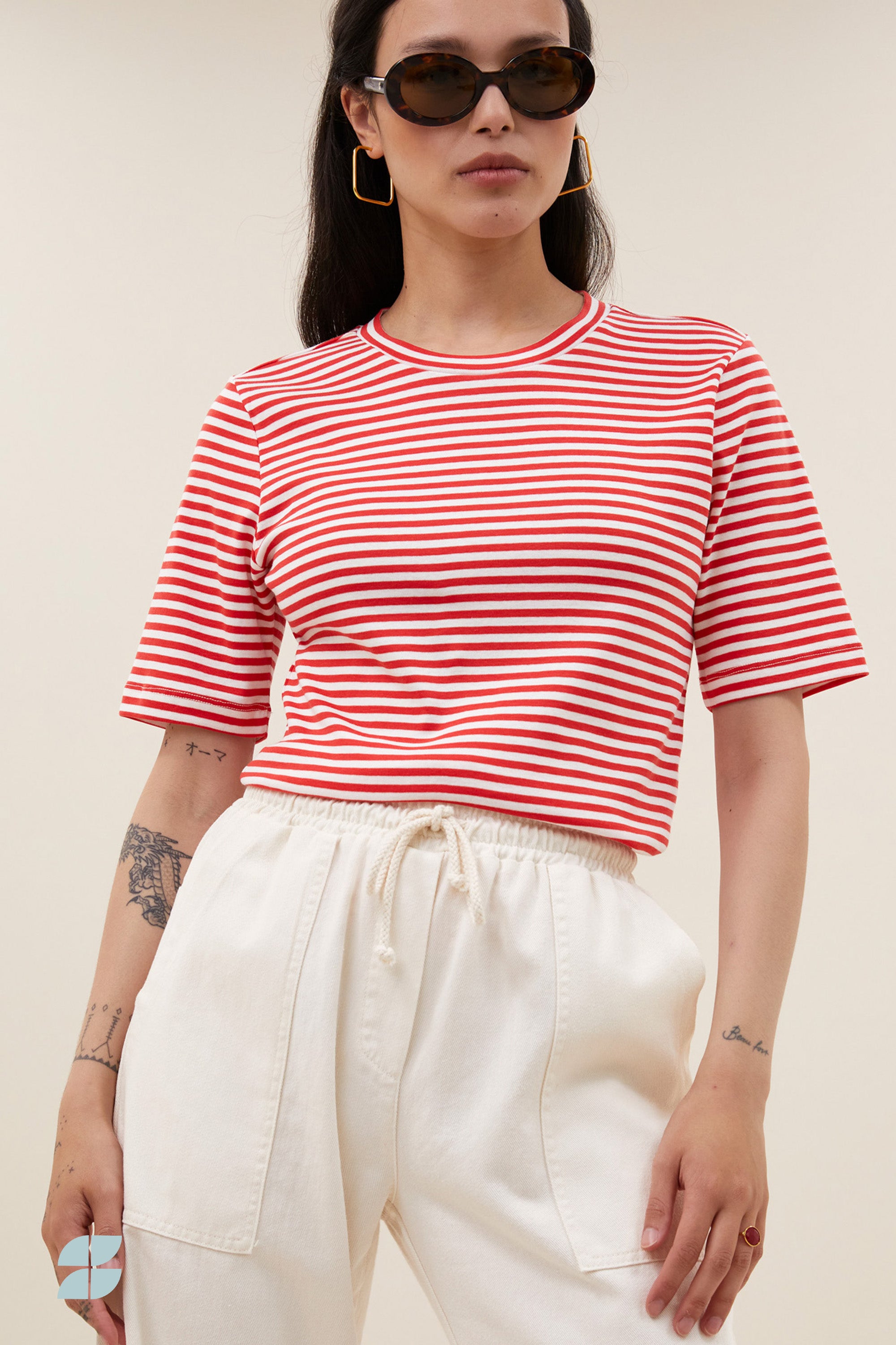 basic ss stripe shirt | lollipop stripe