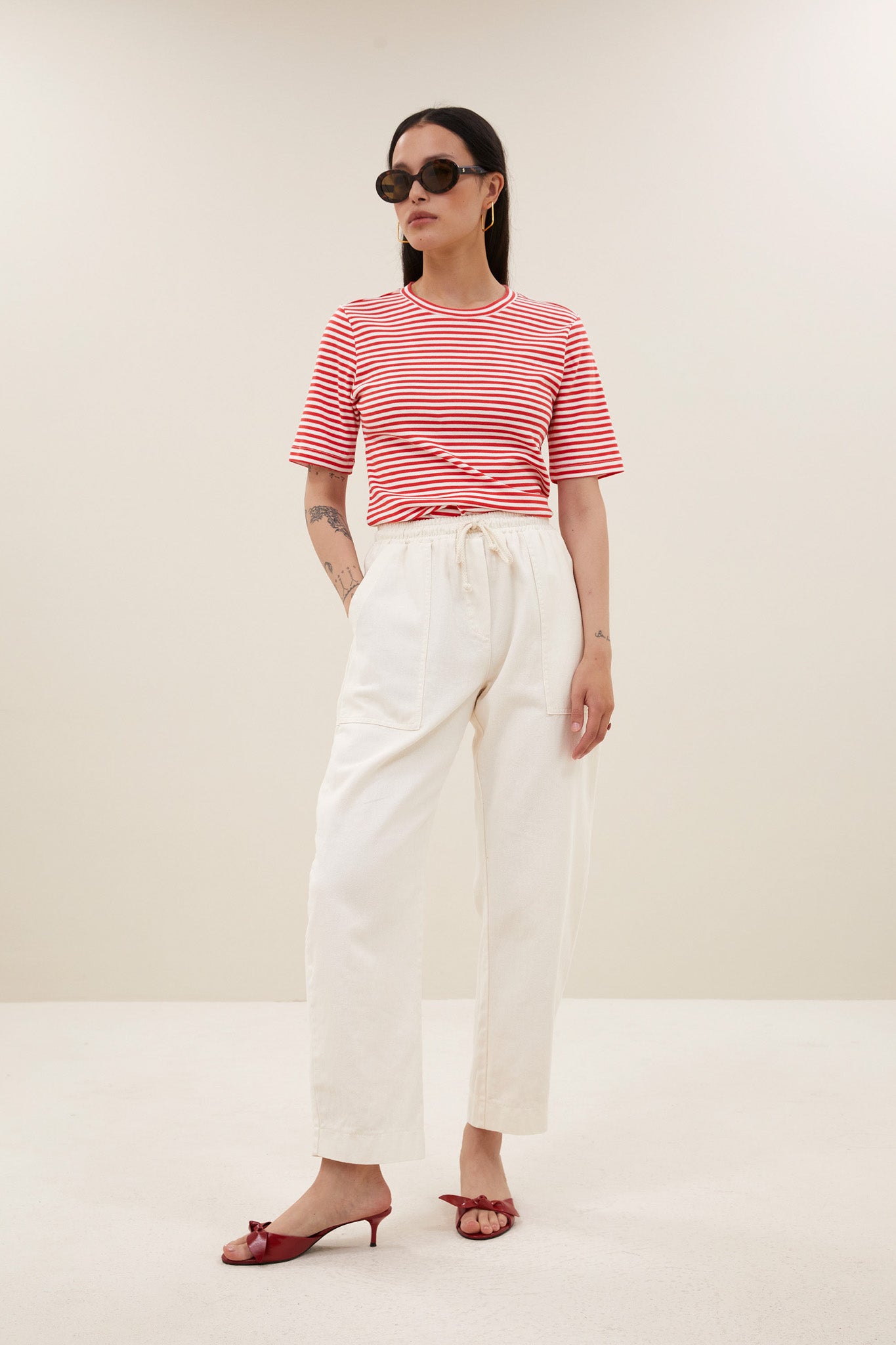 basic ss stripe shirt | lollipop stripe