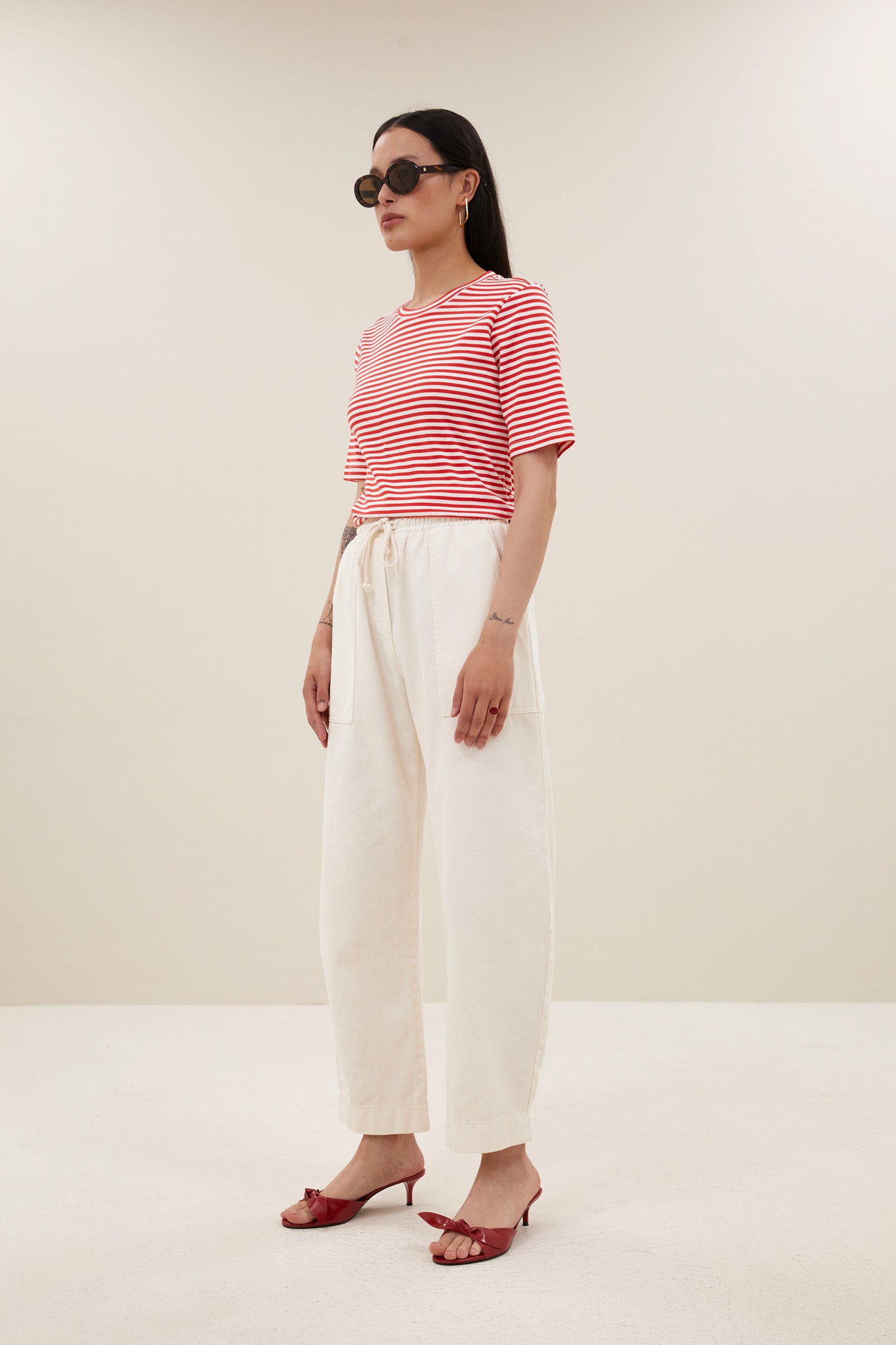 basic ss stripe shirt | lollipop stripe