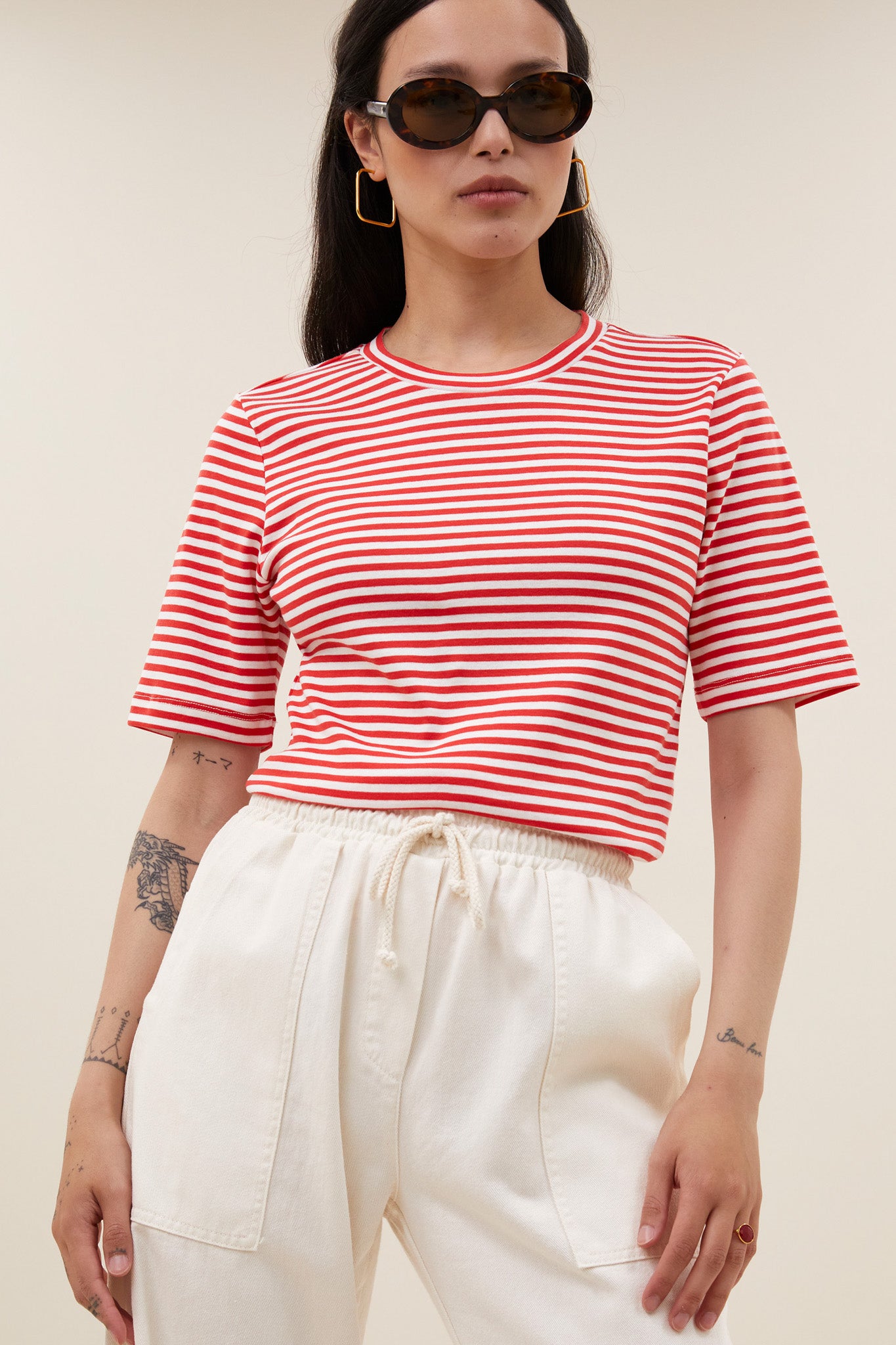 basic ss stripe shirt | lollipop stripe