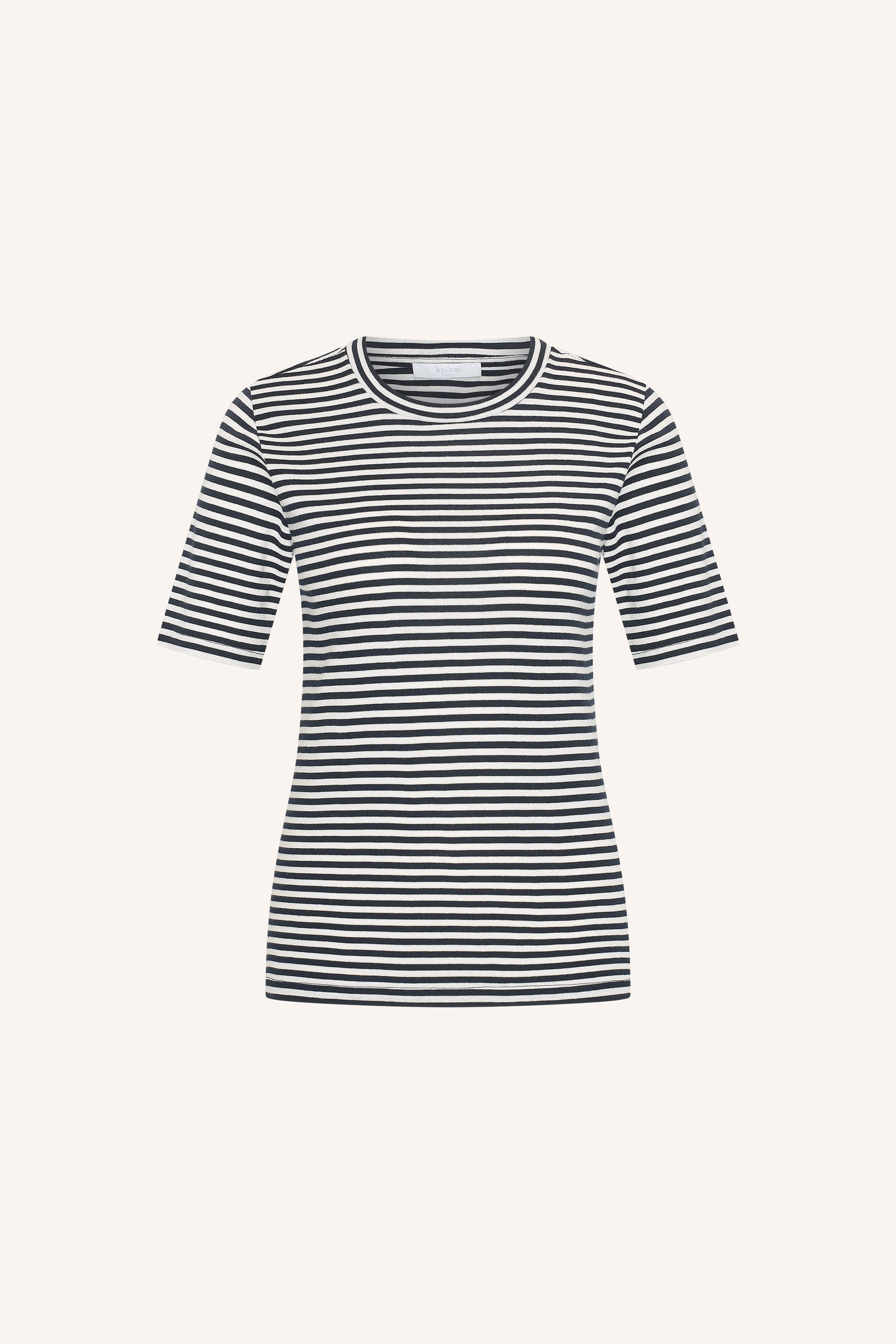 basic ss stripe shirt | midnight stripe