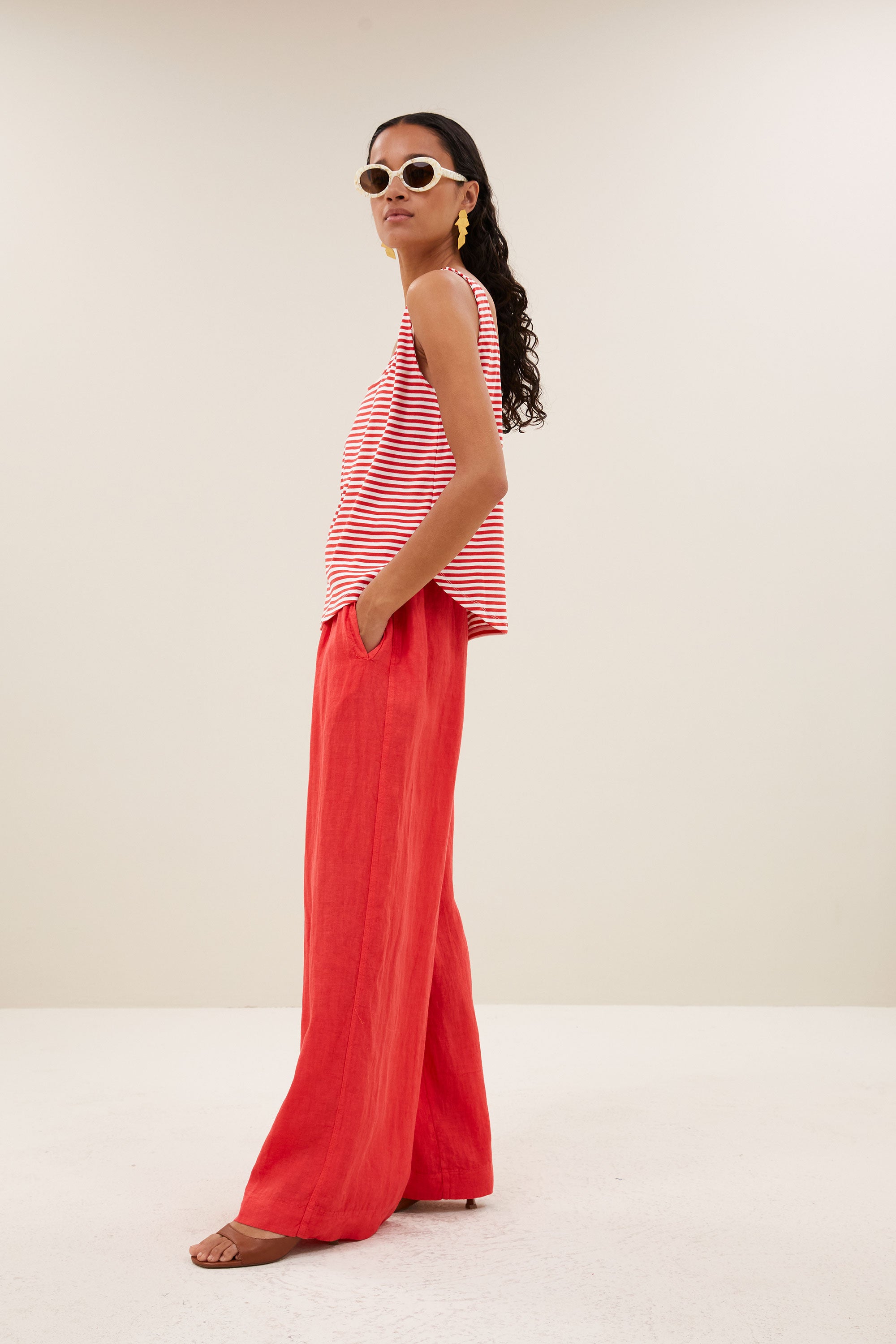 kid stripe singlet | lollipop stripe