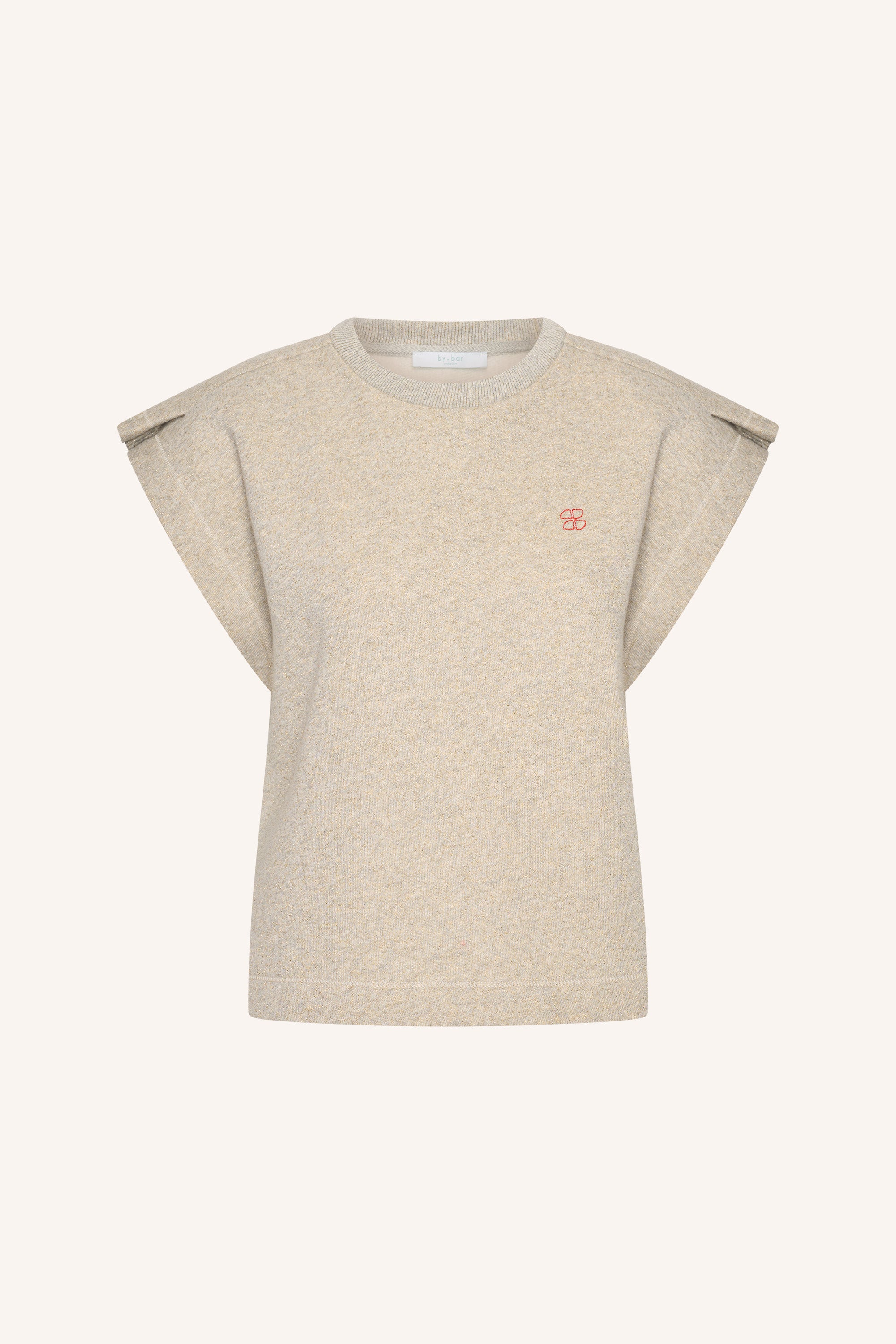 mason sparkle pleats top | gold