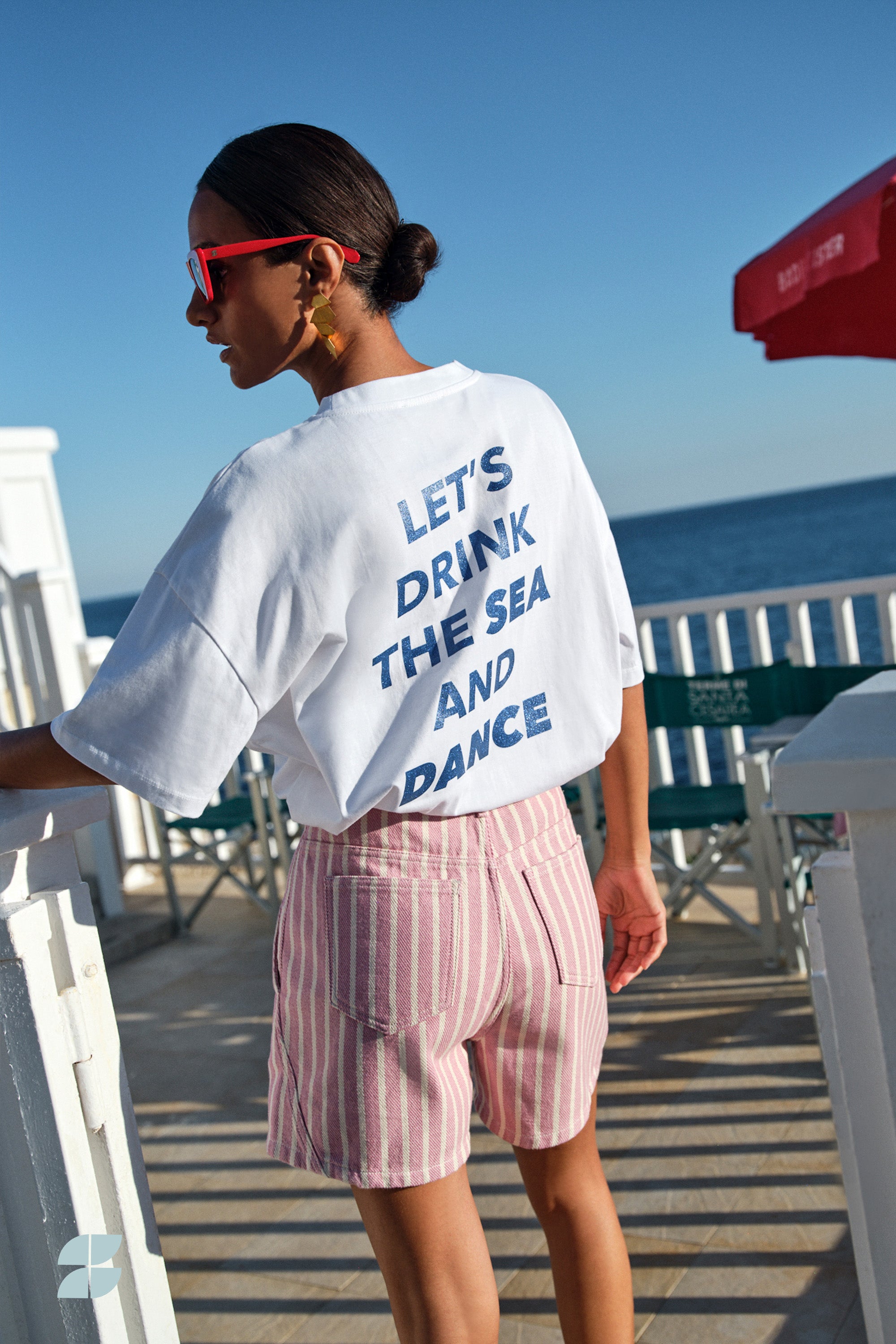 jade dance shirt | white