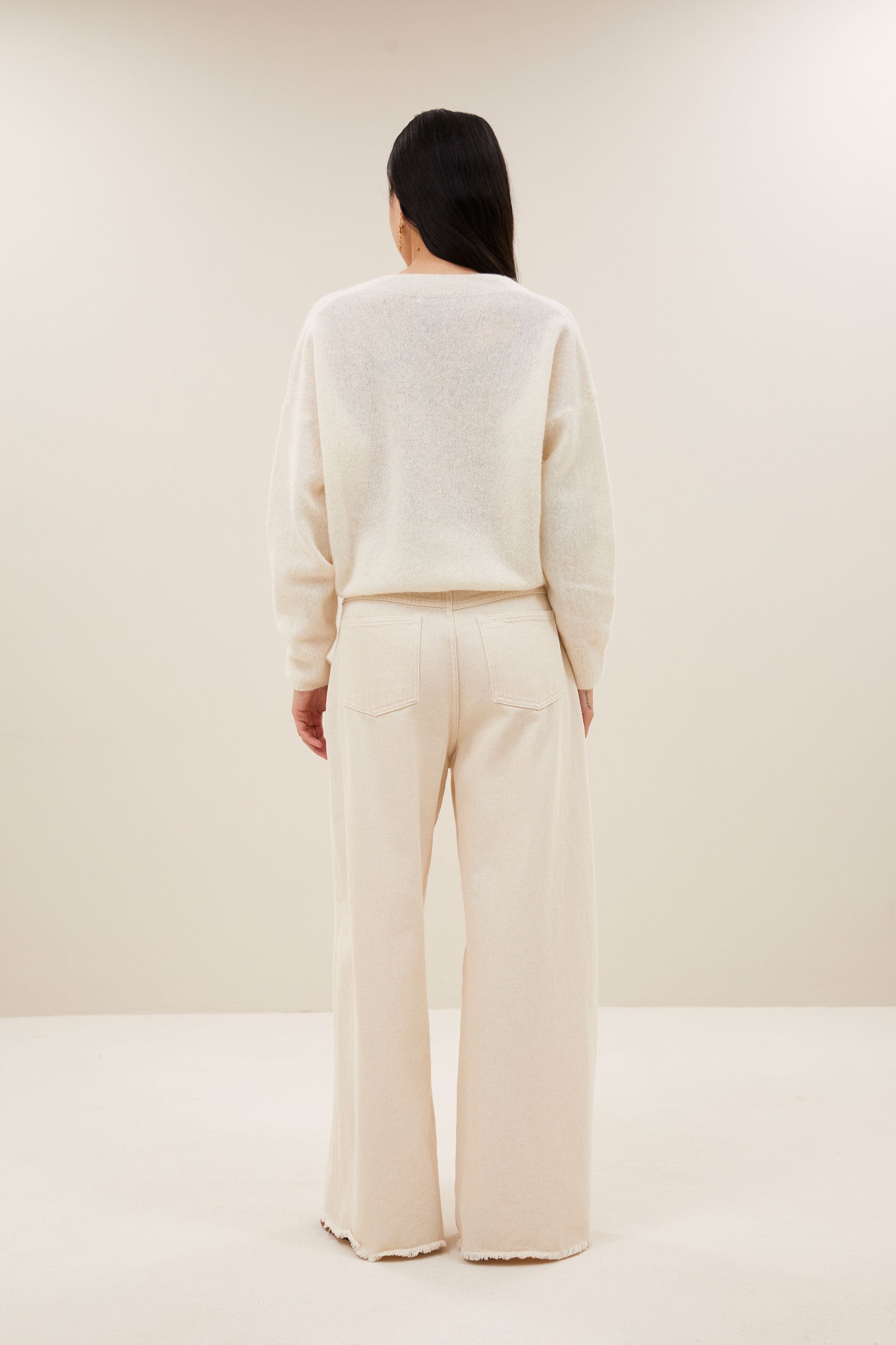 isja fine pullover | off white