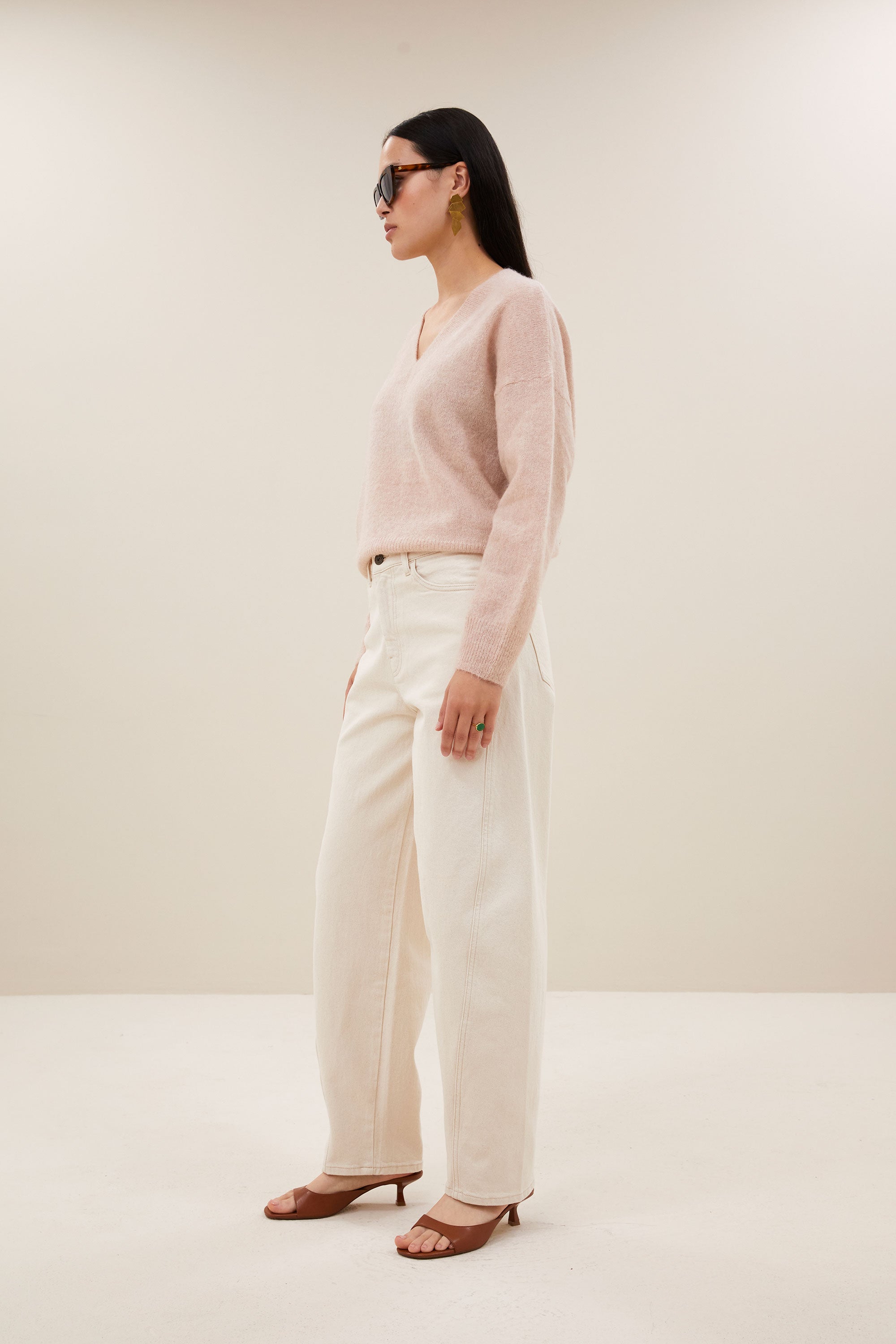 isja fine pullover | light pink