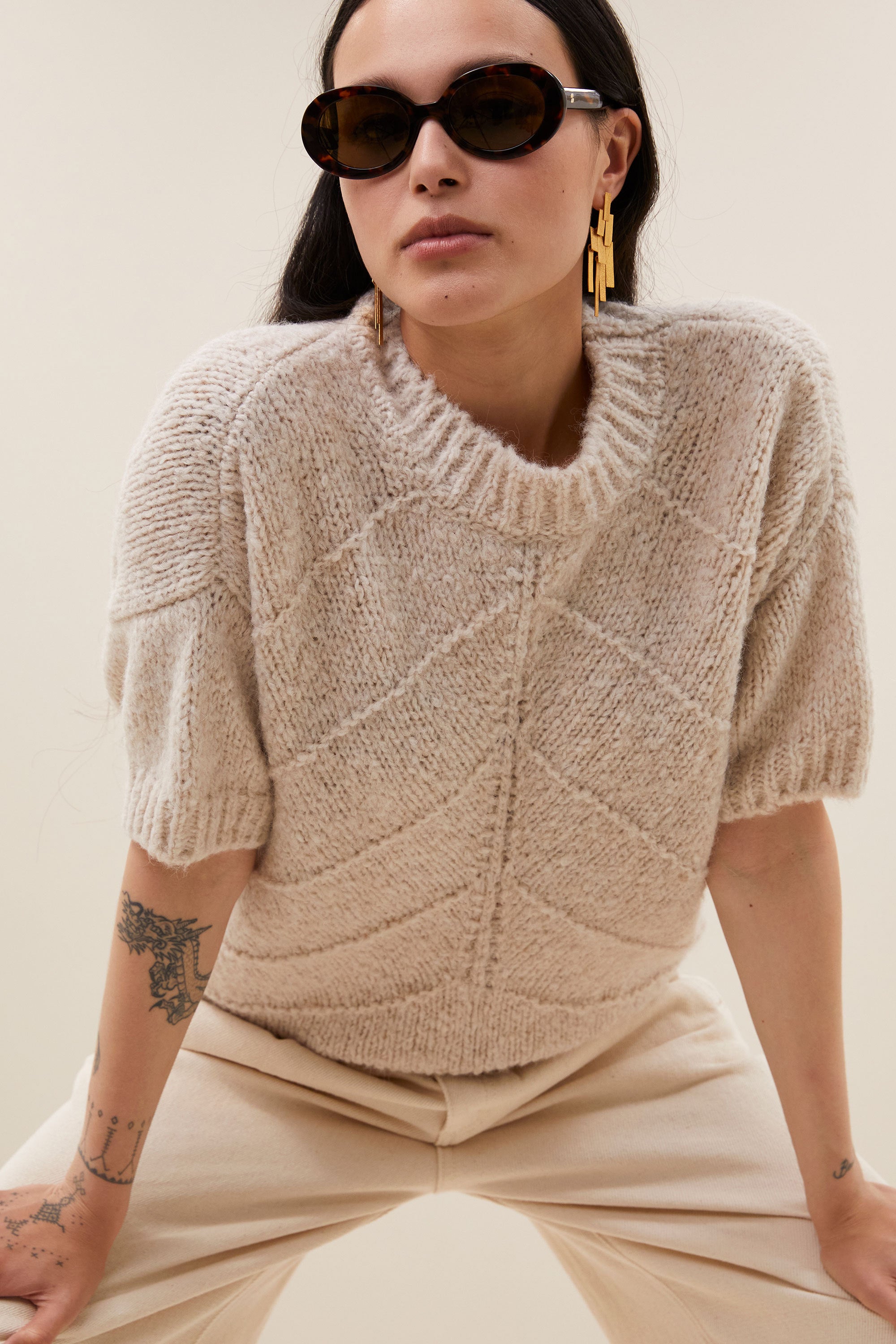 vic pullover | chalk