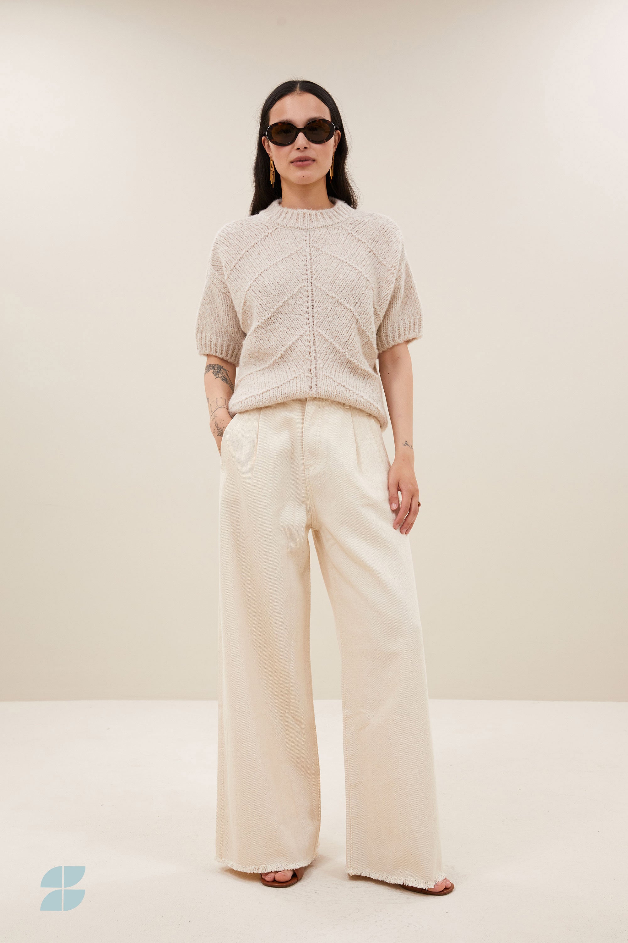 vic pullover | chalk