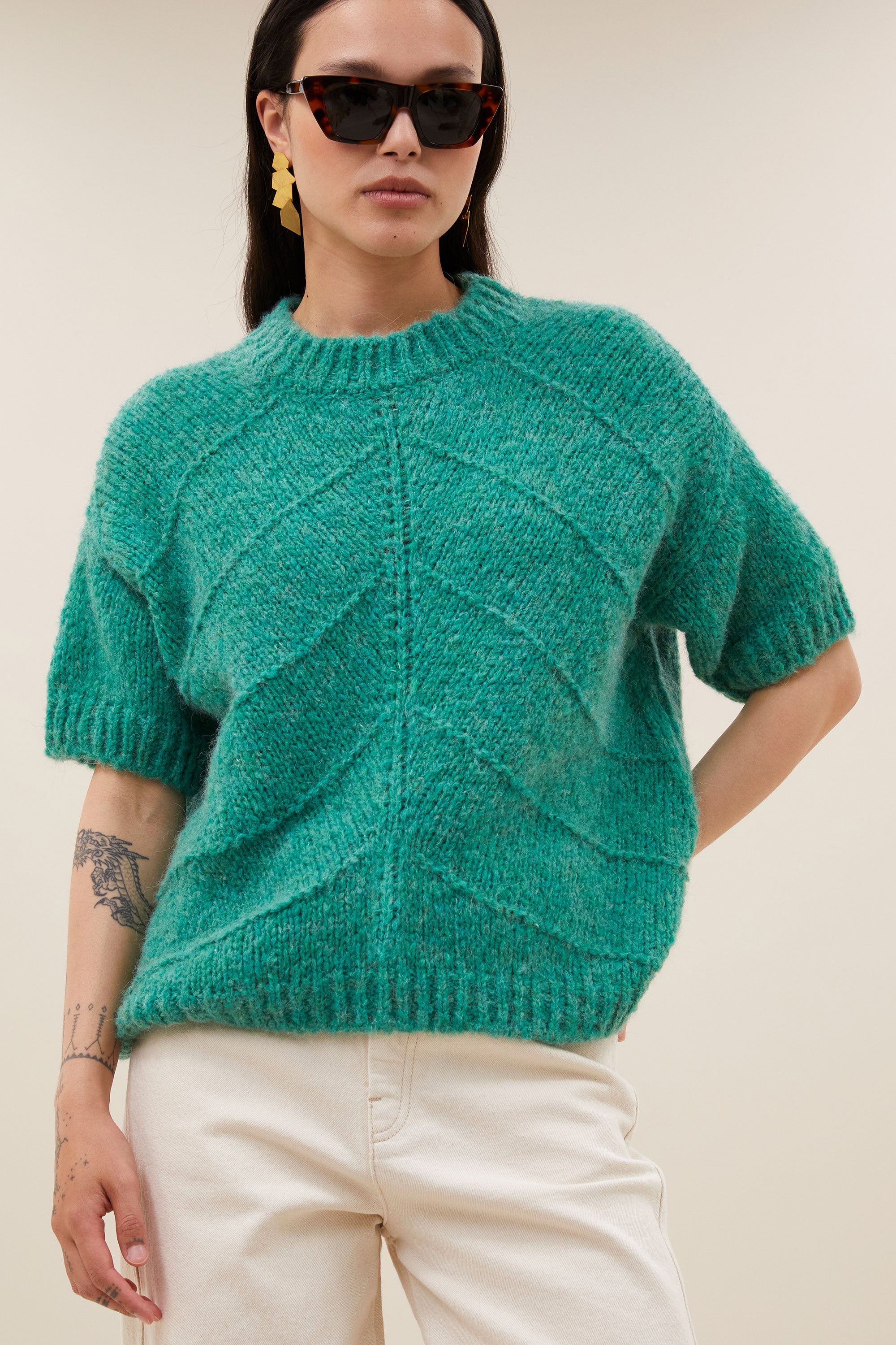 vic pullover | lucky green