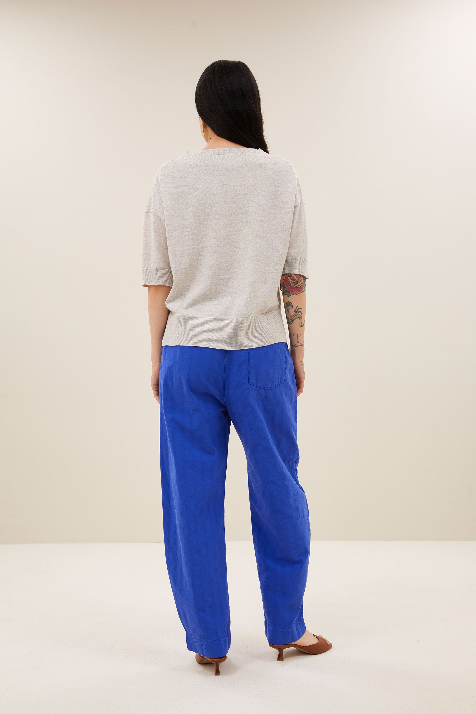 holly ss pullover | light grey melee