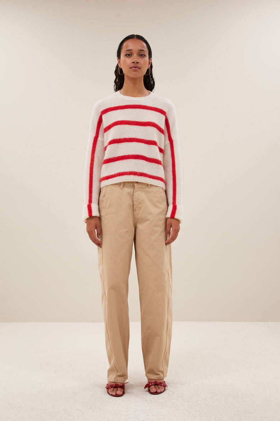 vide-stripe-pullover-lollipop-stripe-korte fit-verlaagde schoudernaden-losvallende pasvorm-by-bar-vooraanzicht