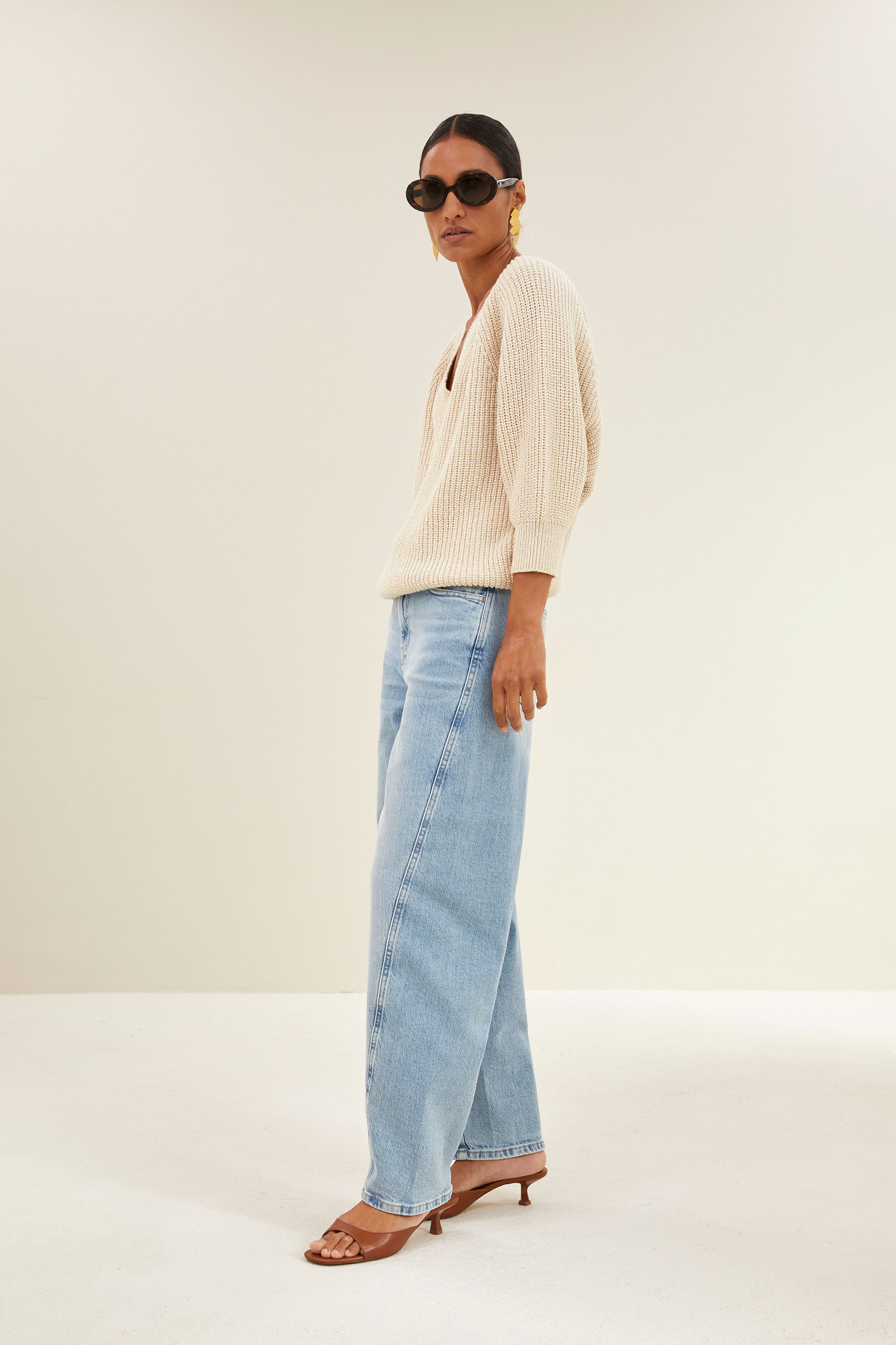 lune fifa pullover | almond