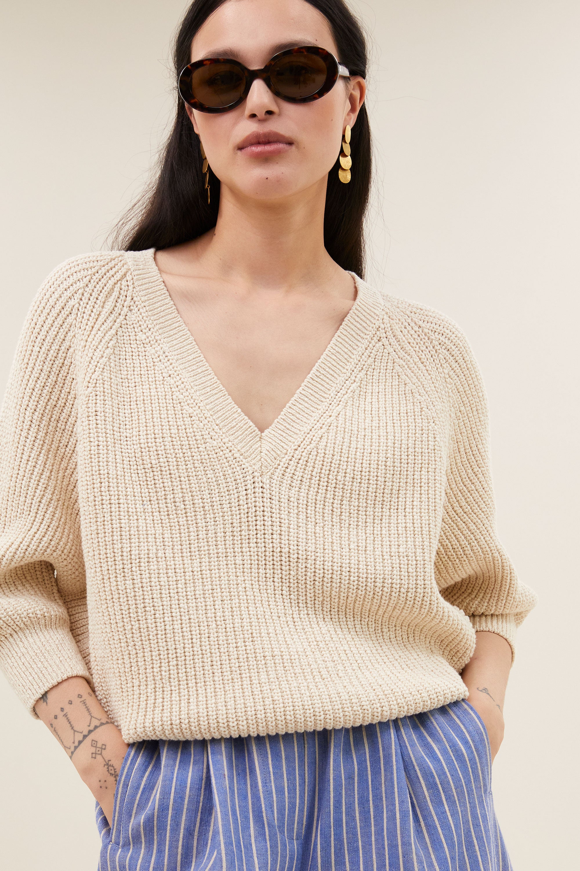 lune fifa pullover | almond