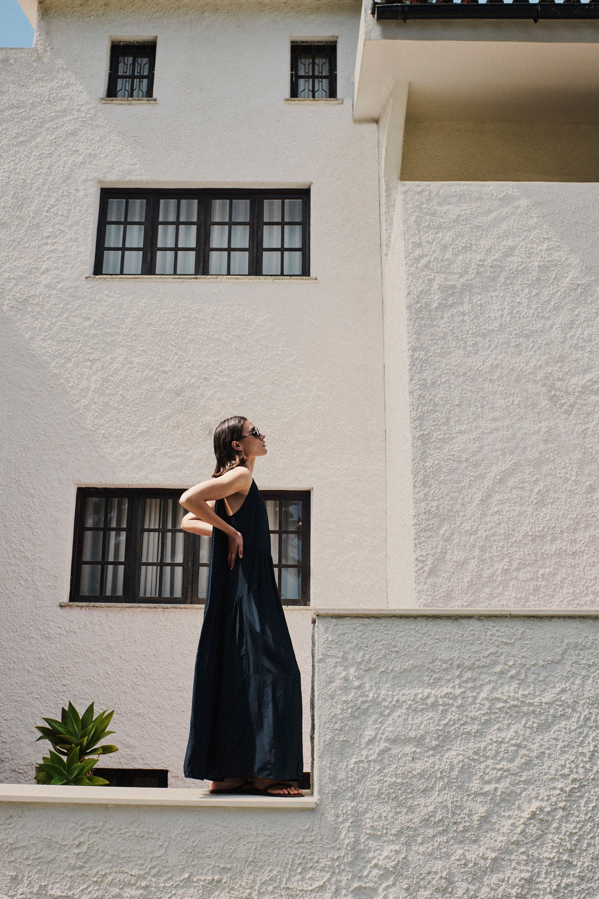 peggy twill dress | captain blue