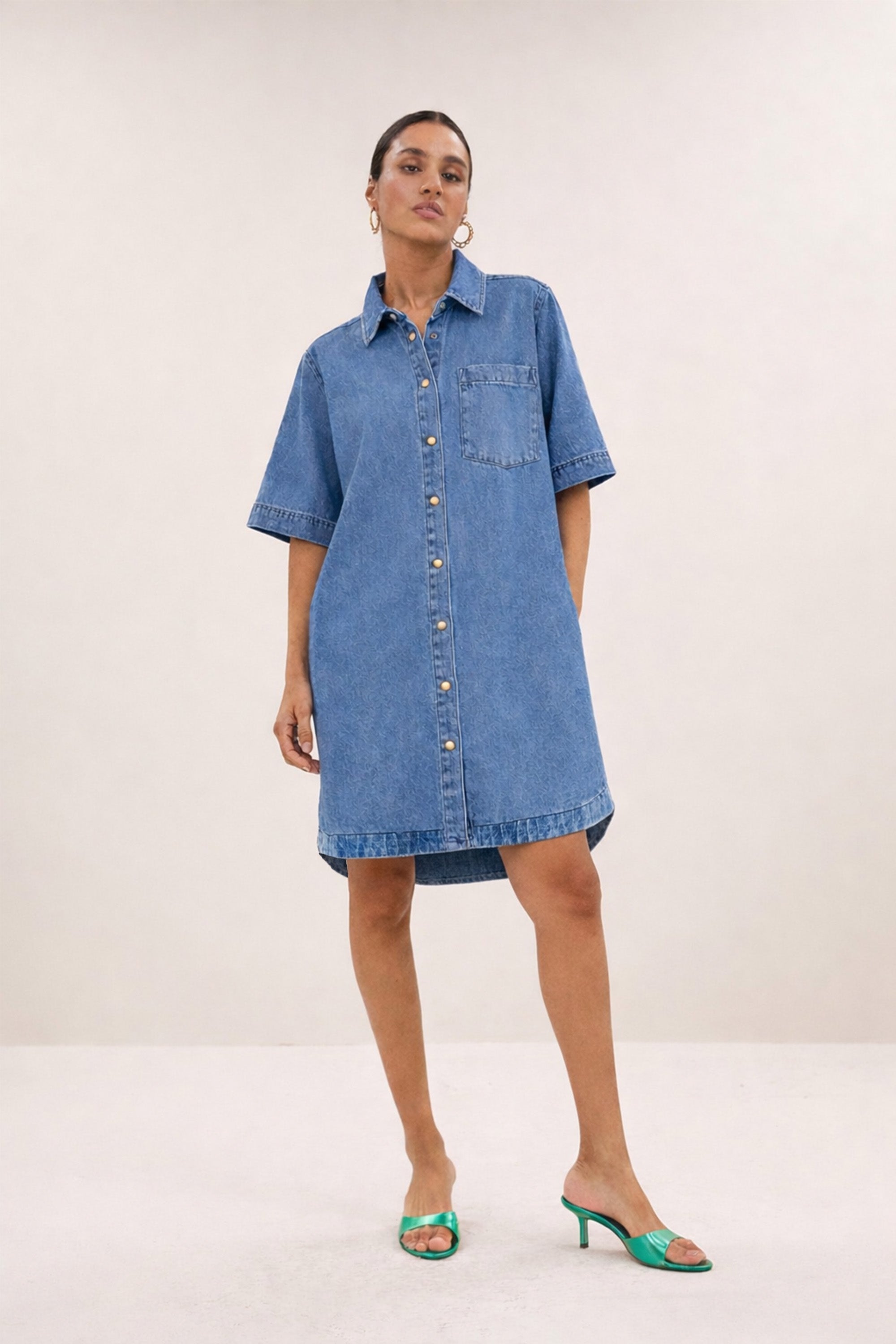 lexia denim dress | medium denim