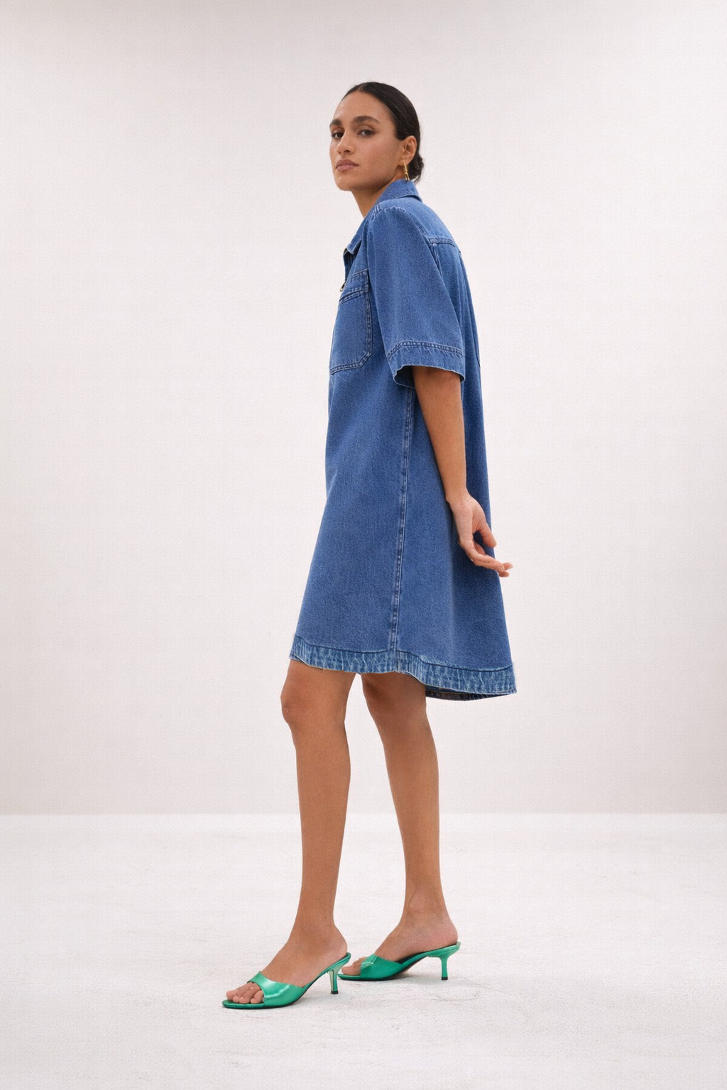 lexia denim dress | medium denim