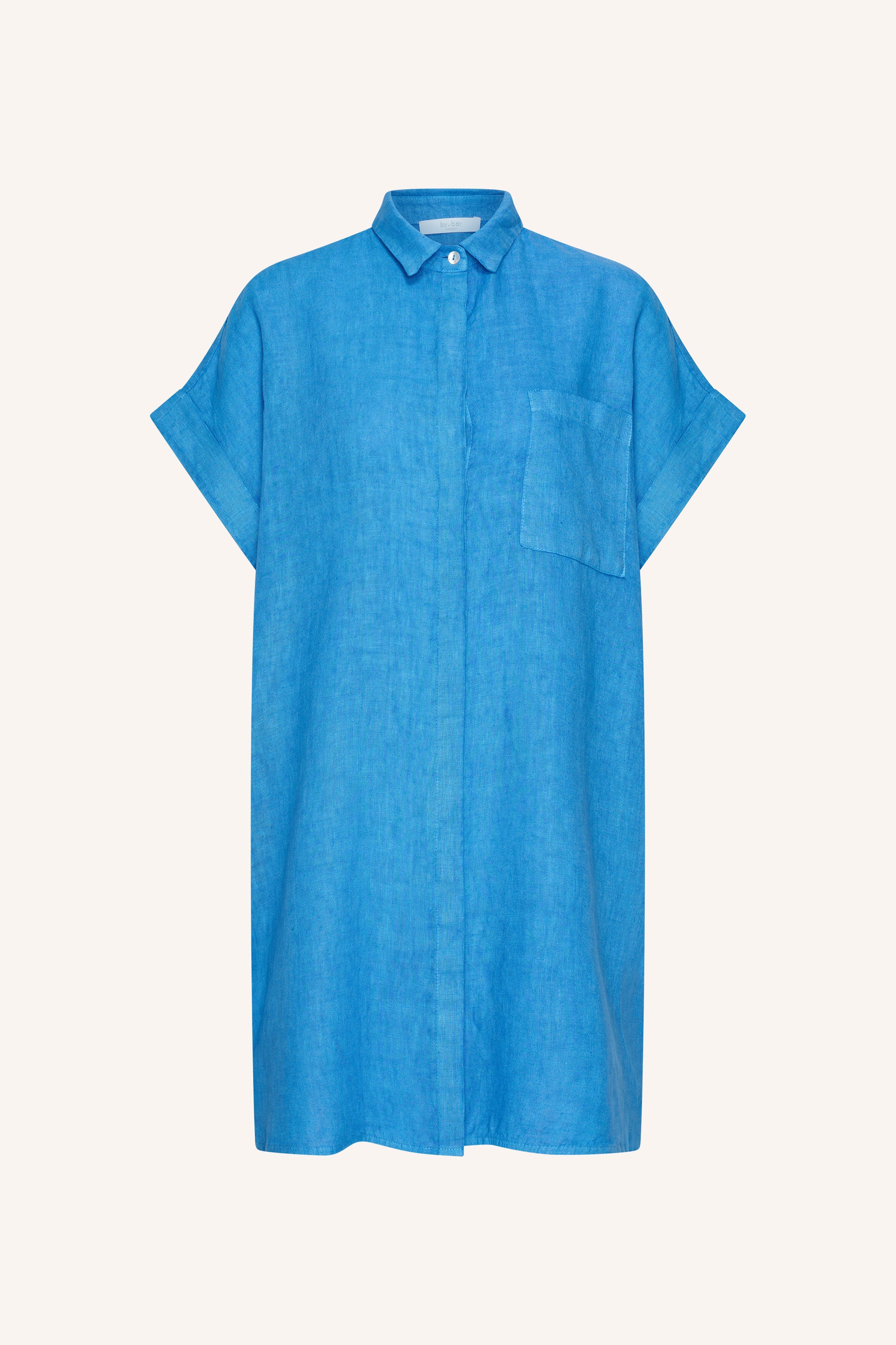 hella linen dress | regatta blue