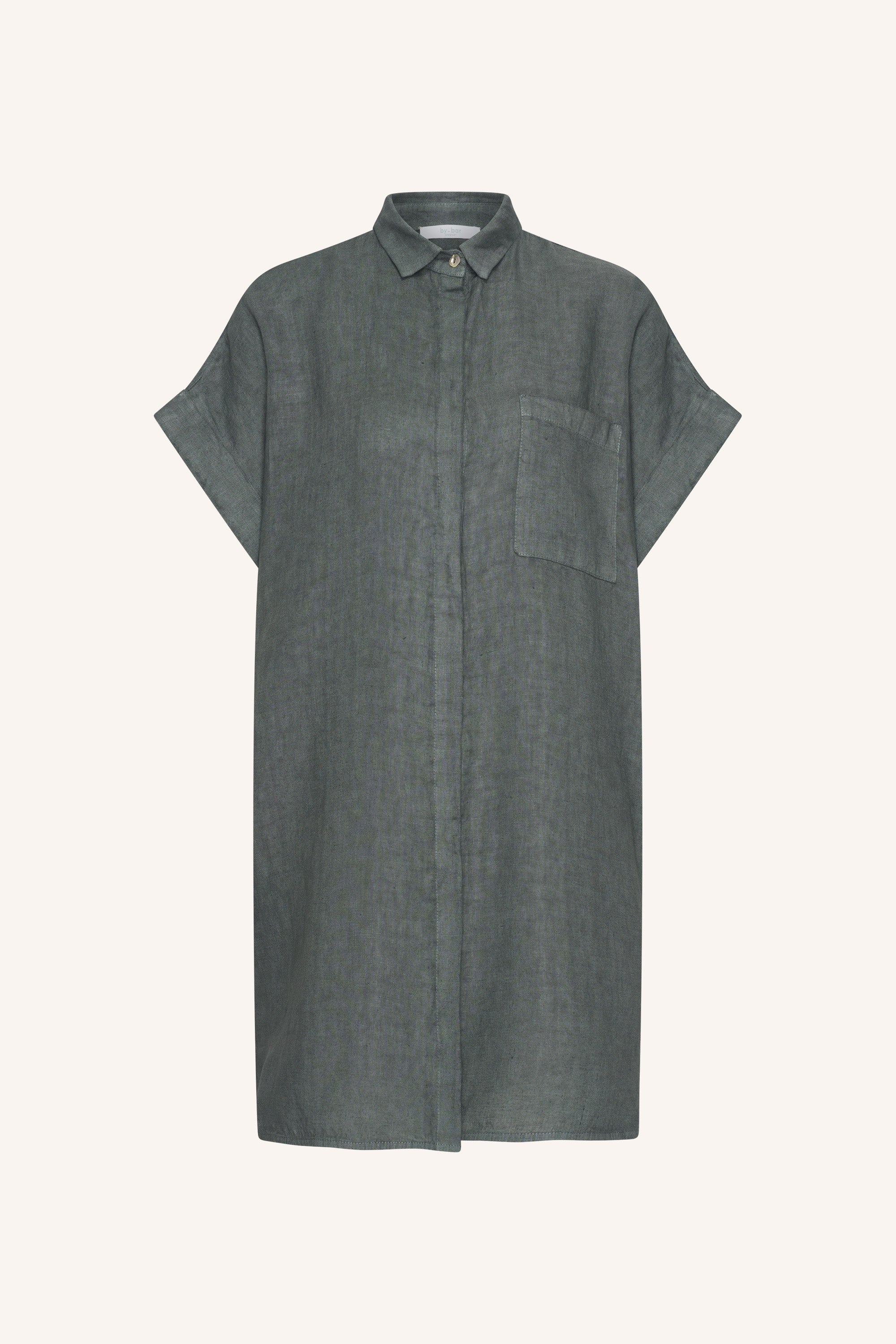 hella linen dress | charcoal