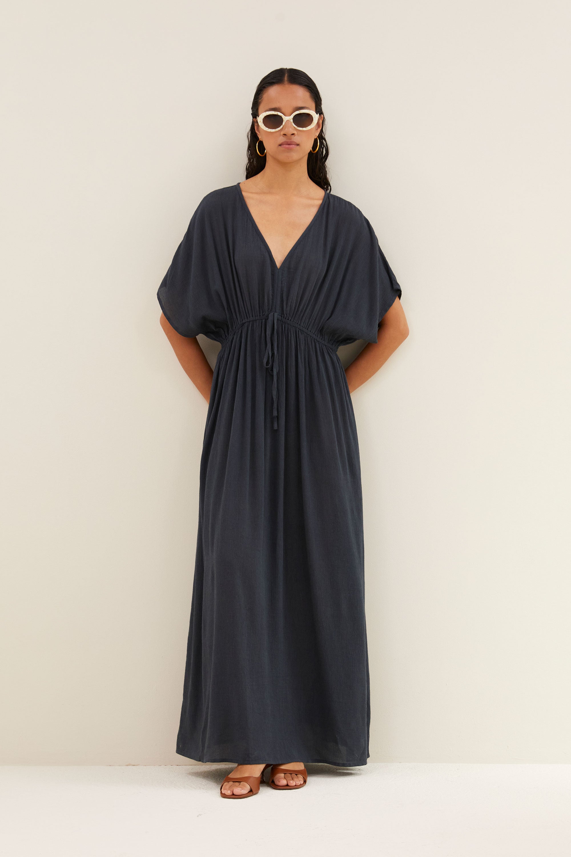 long dress | charcoal