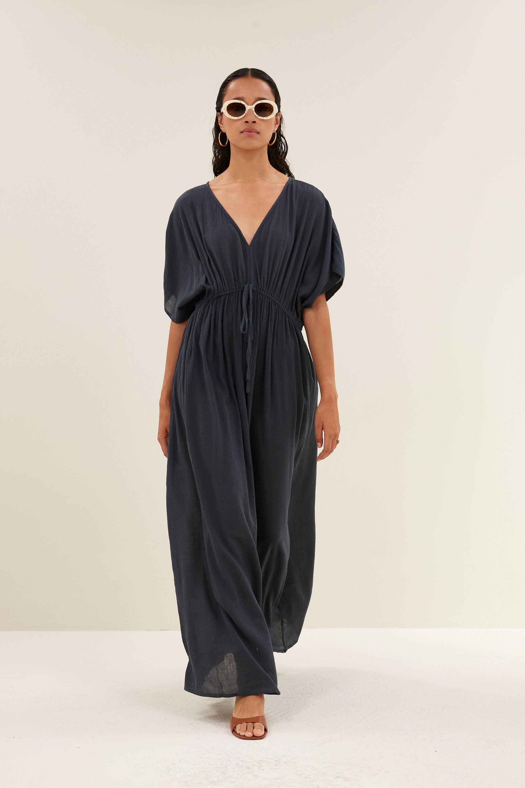long dress | charcoal