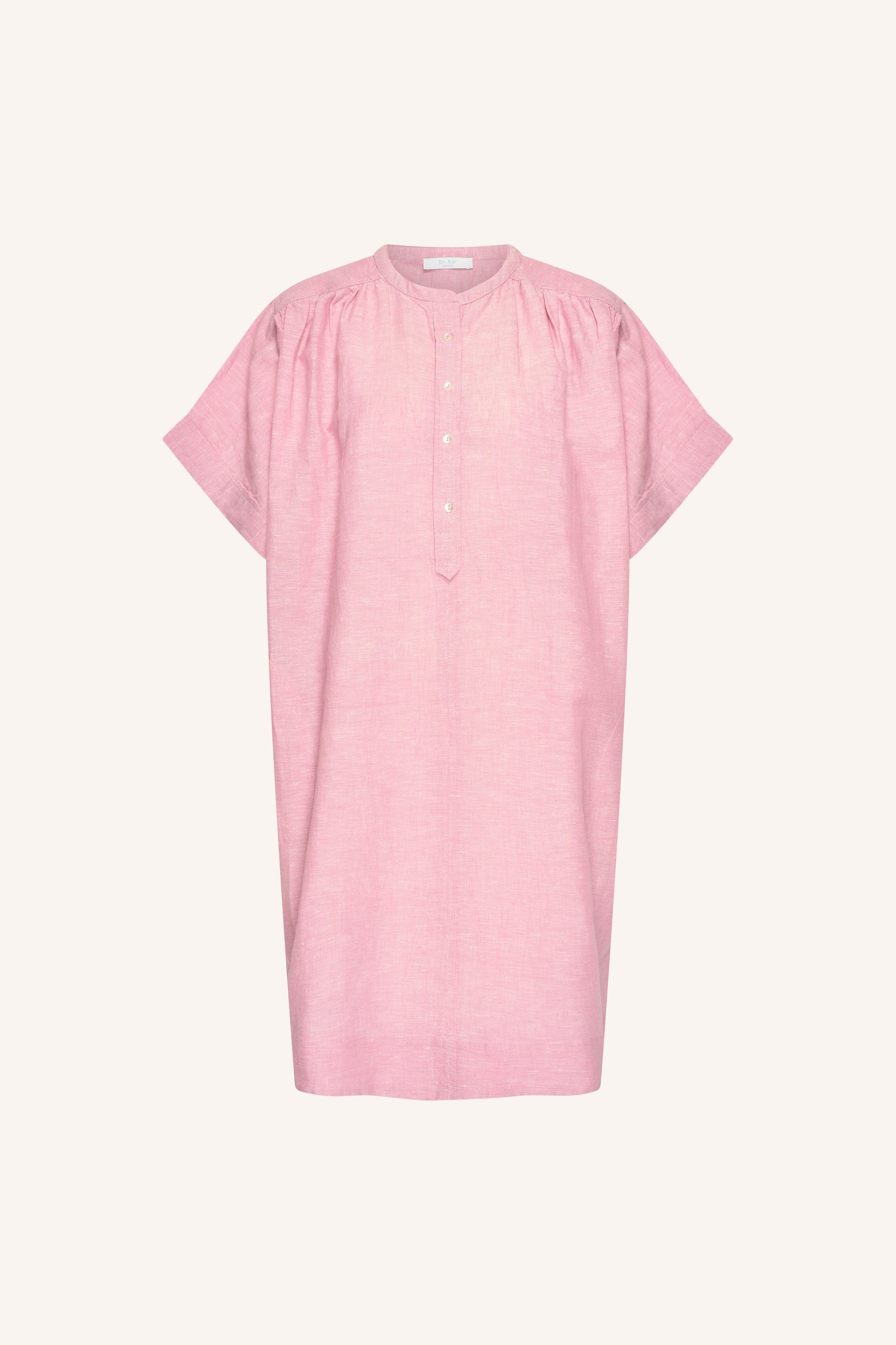 amber linen dress | dusty pink