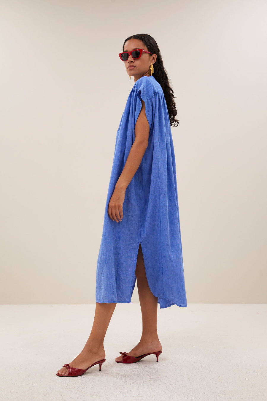 dress-bodin-athia-dress-sapphire-blue-by-bar-Vooraanzicht