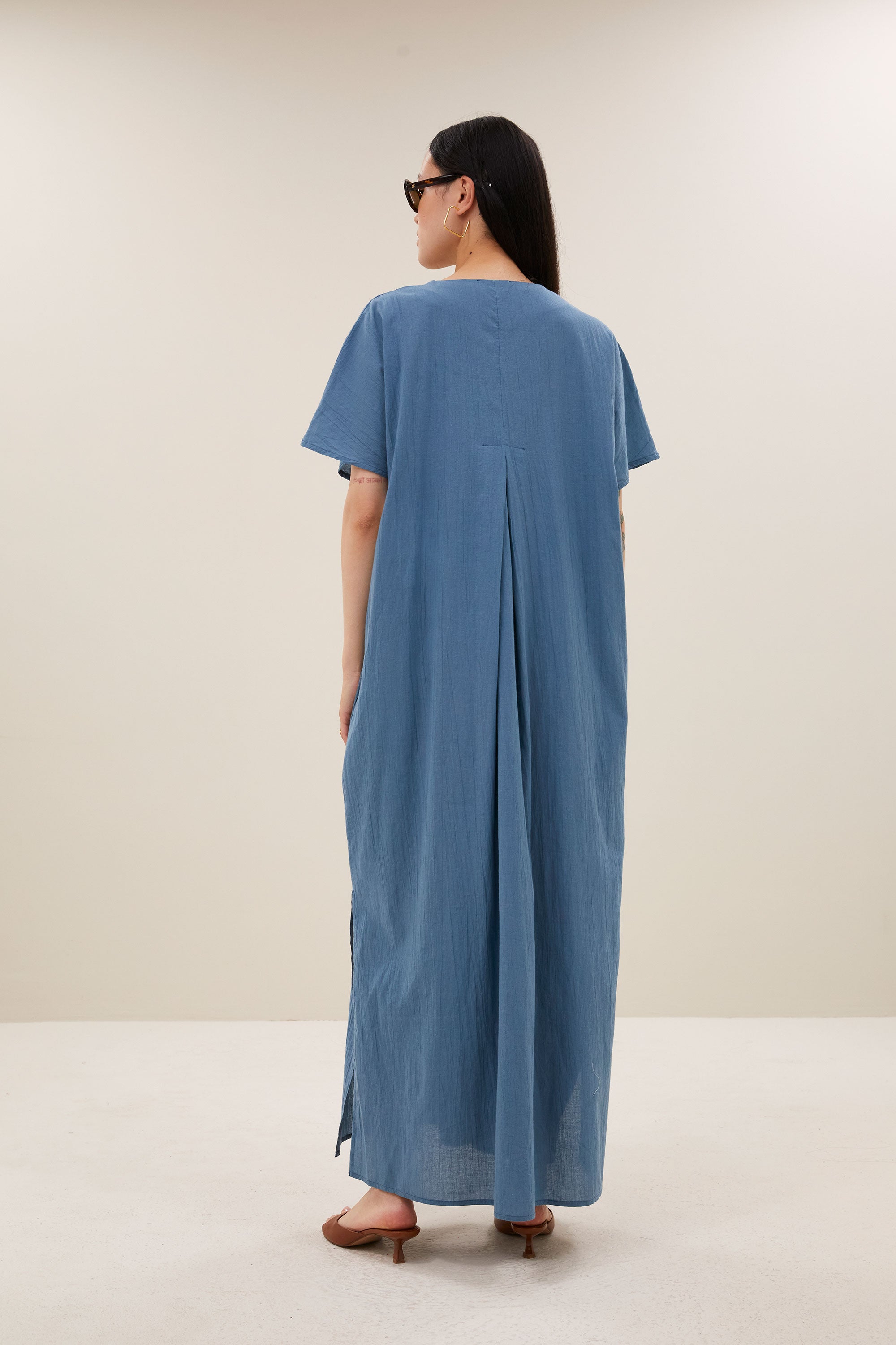 bali dress | stone blue