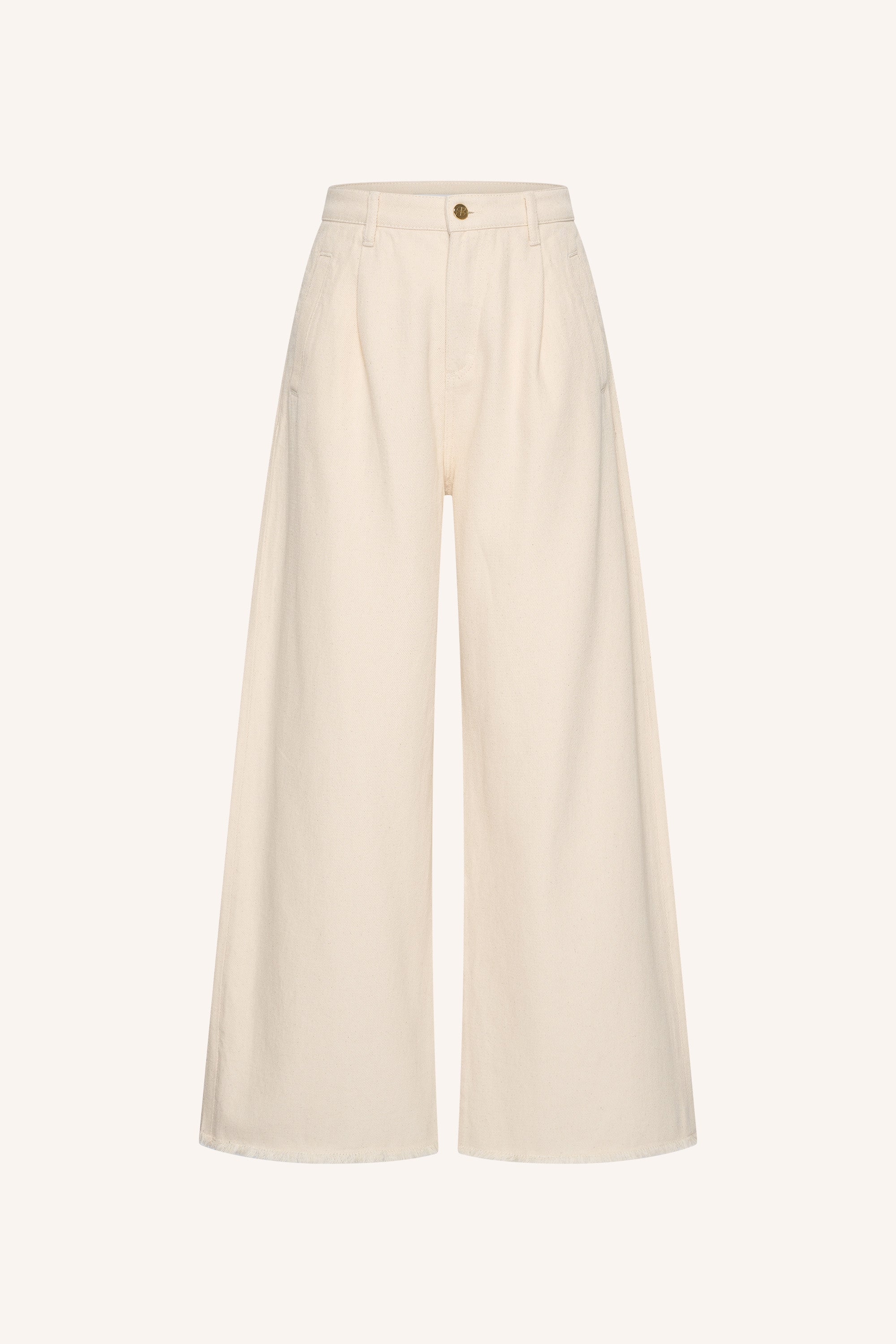 lux grain jeans | raw white