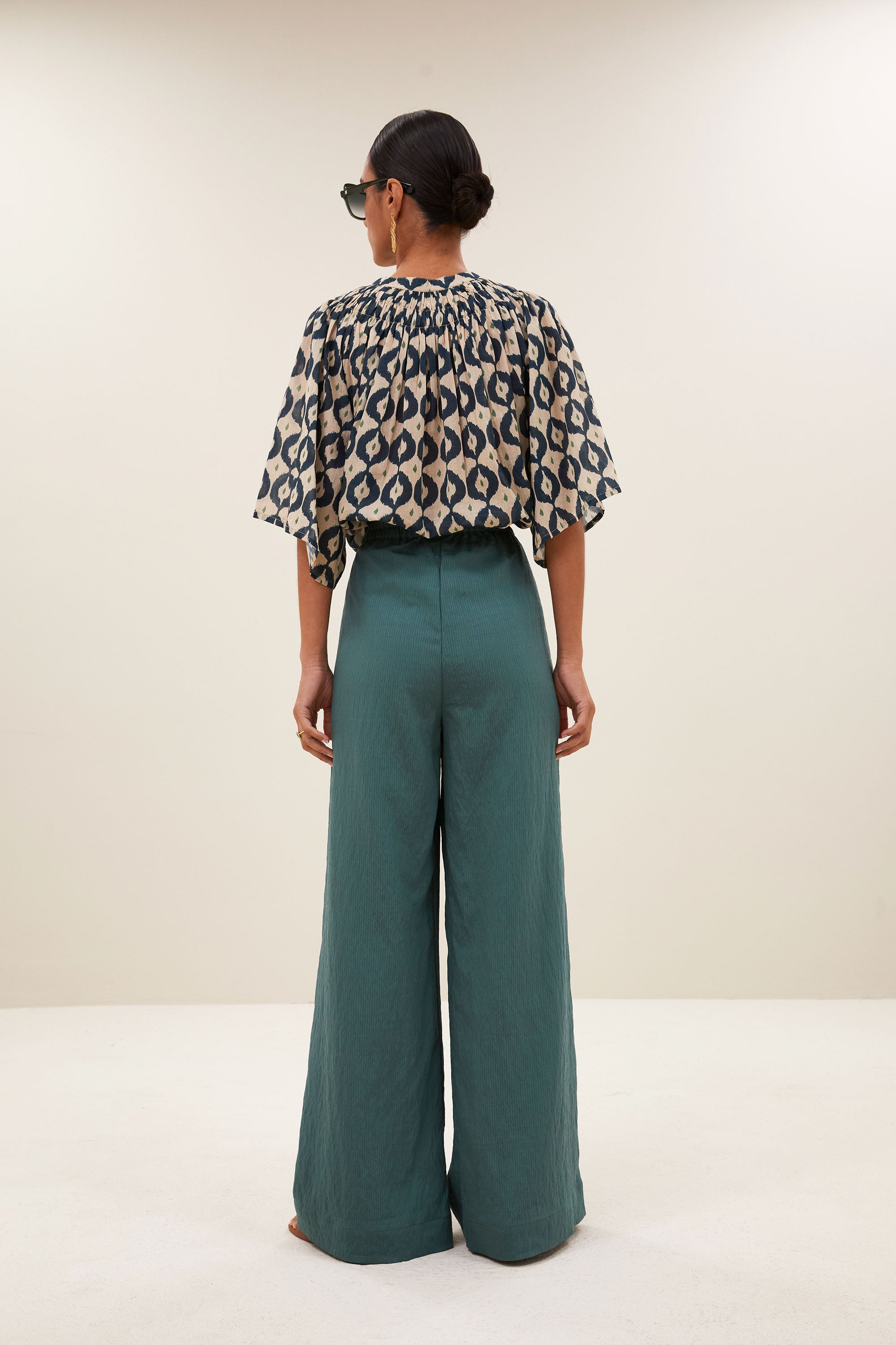 celin stripe pants | vintage green