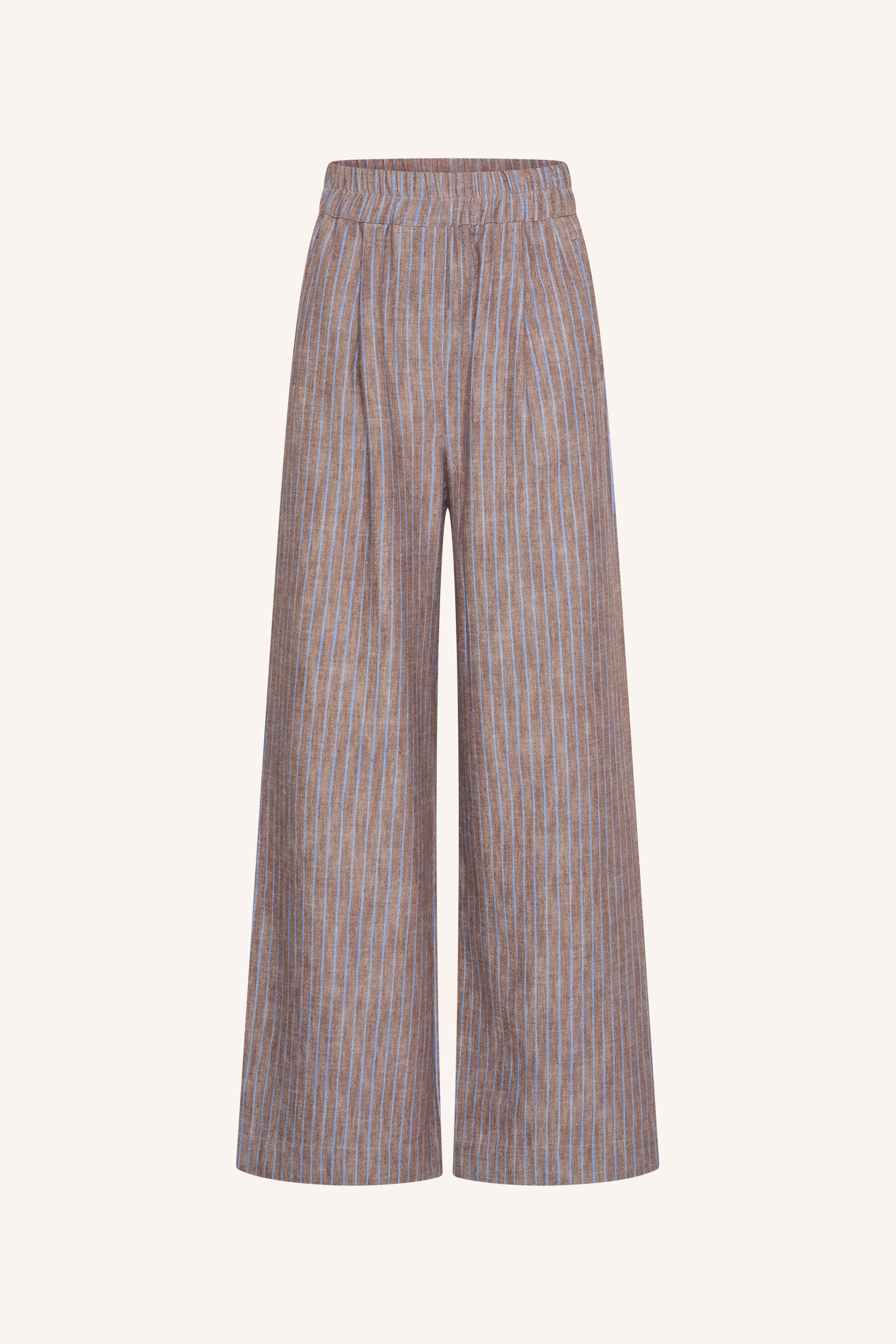 benji melange stripe pants | iced coffee stripe