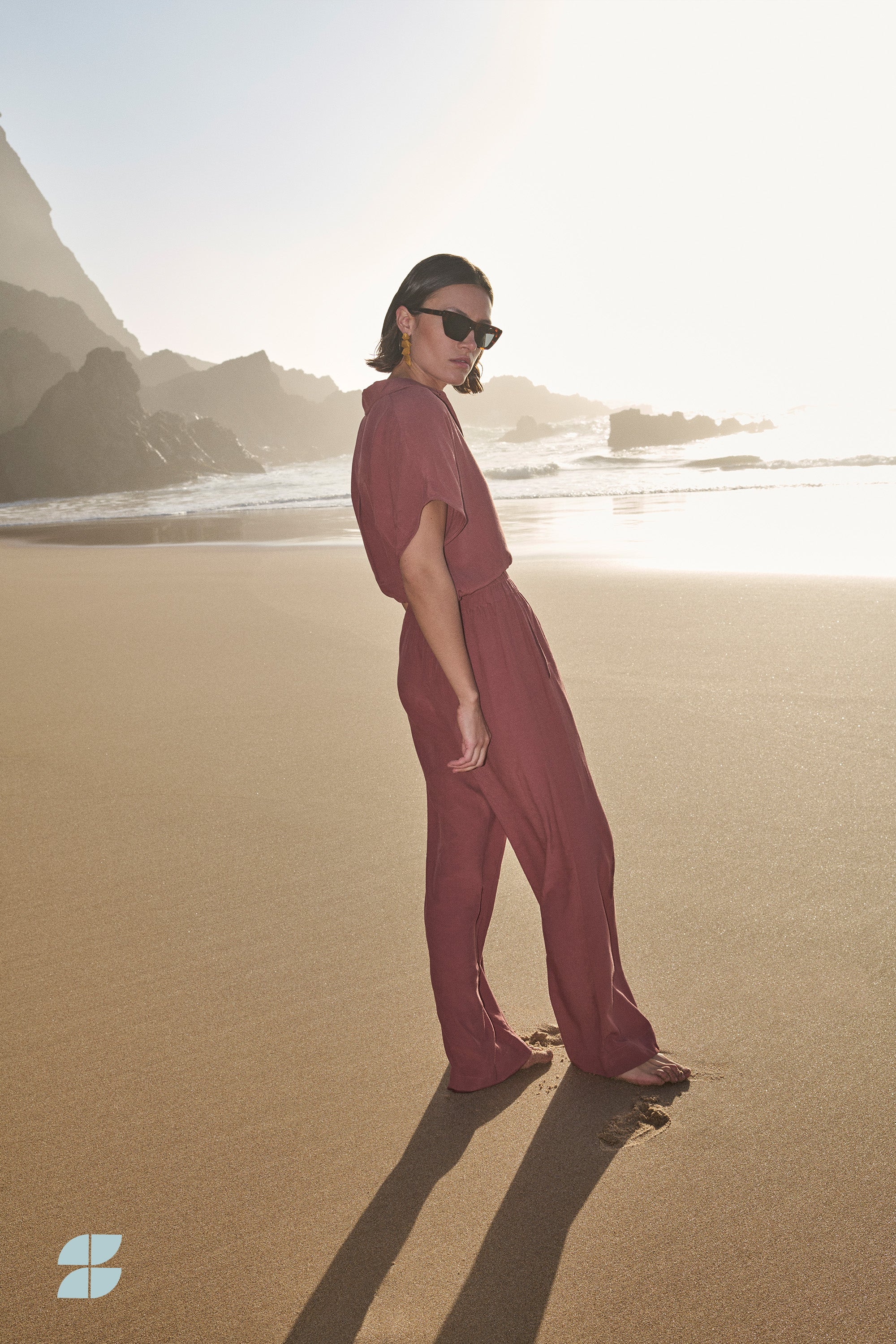 benji viscose pants | rustic sienna