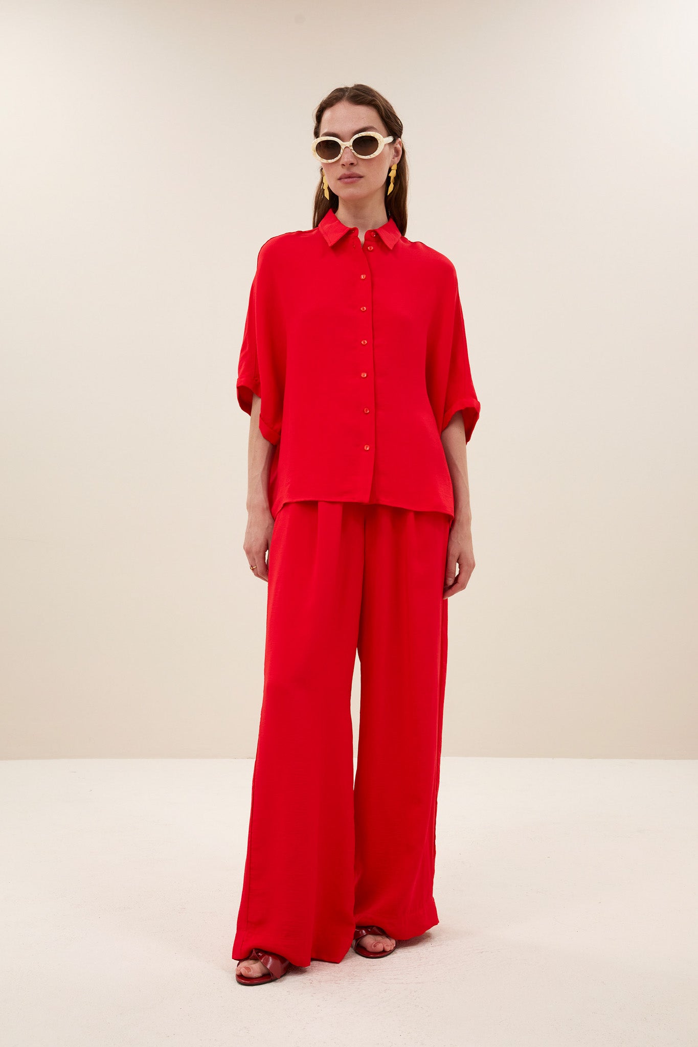 benji satin stripe pants | lollipop