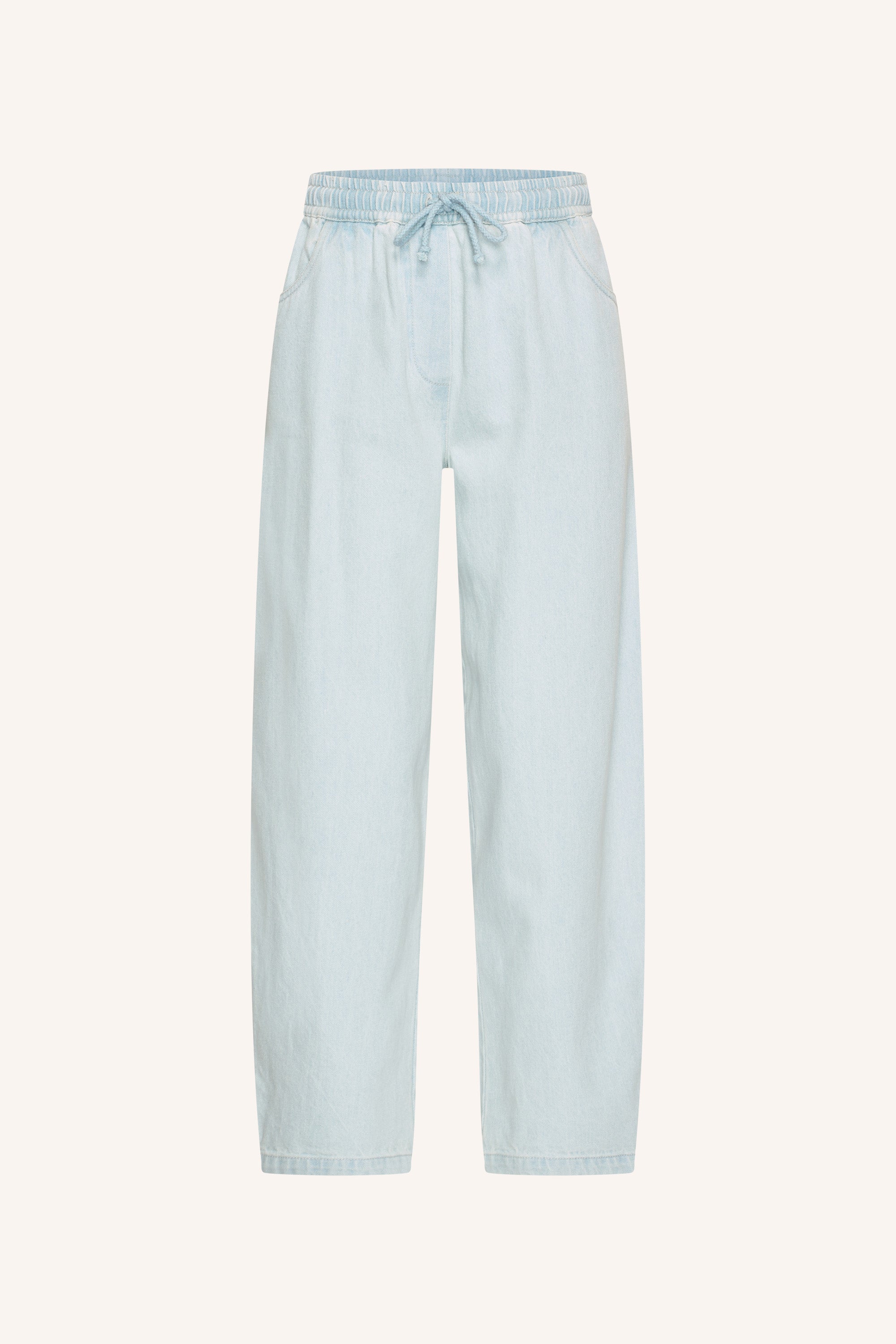 sol bleached denim pants | bleached denim