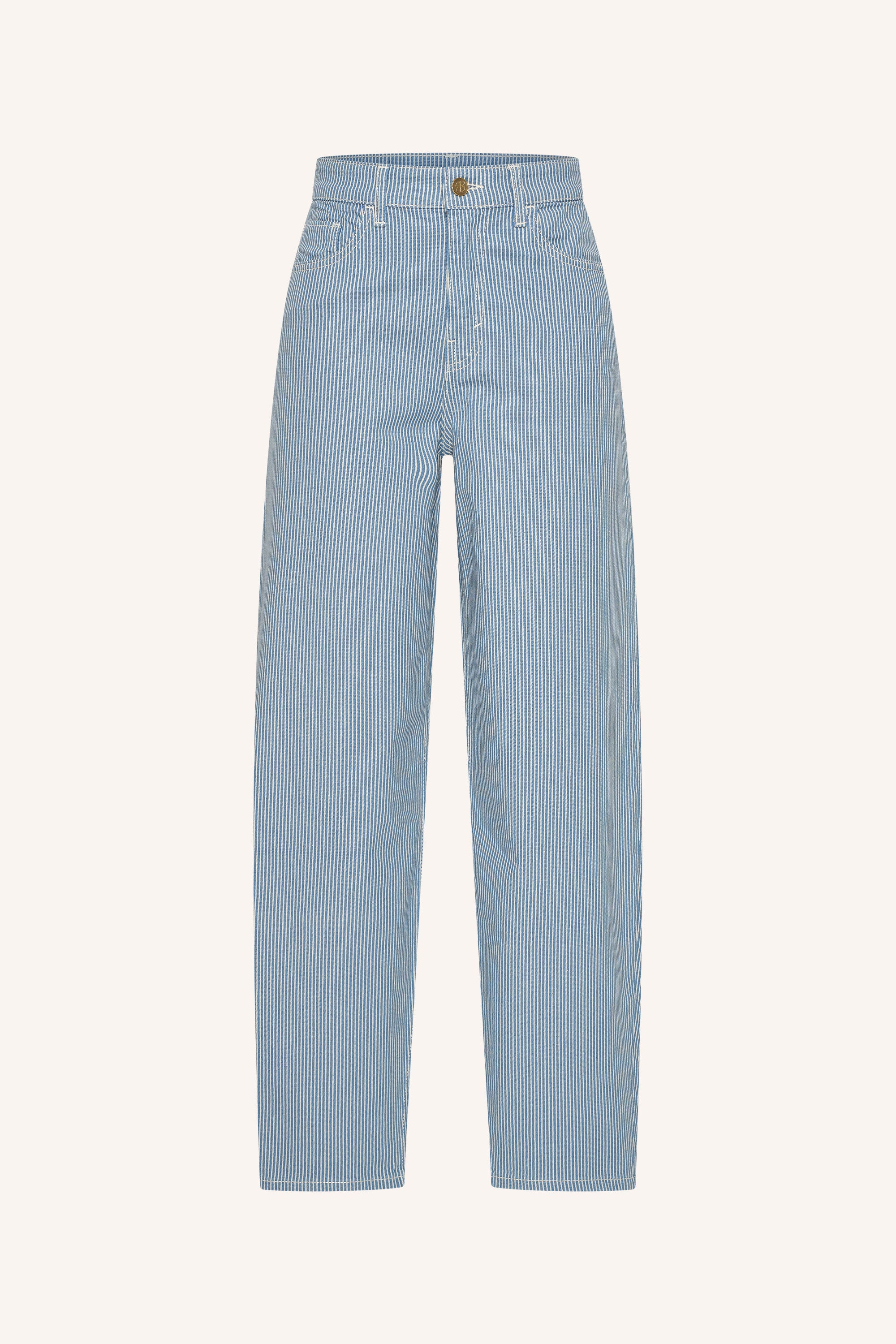 lew stripe pants | blue milky stripe