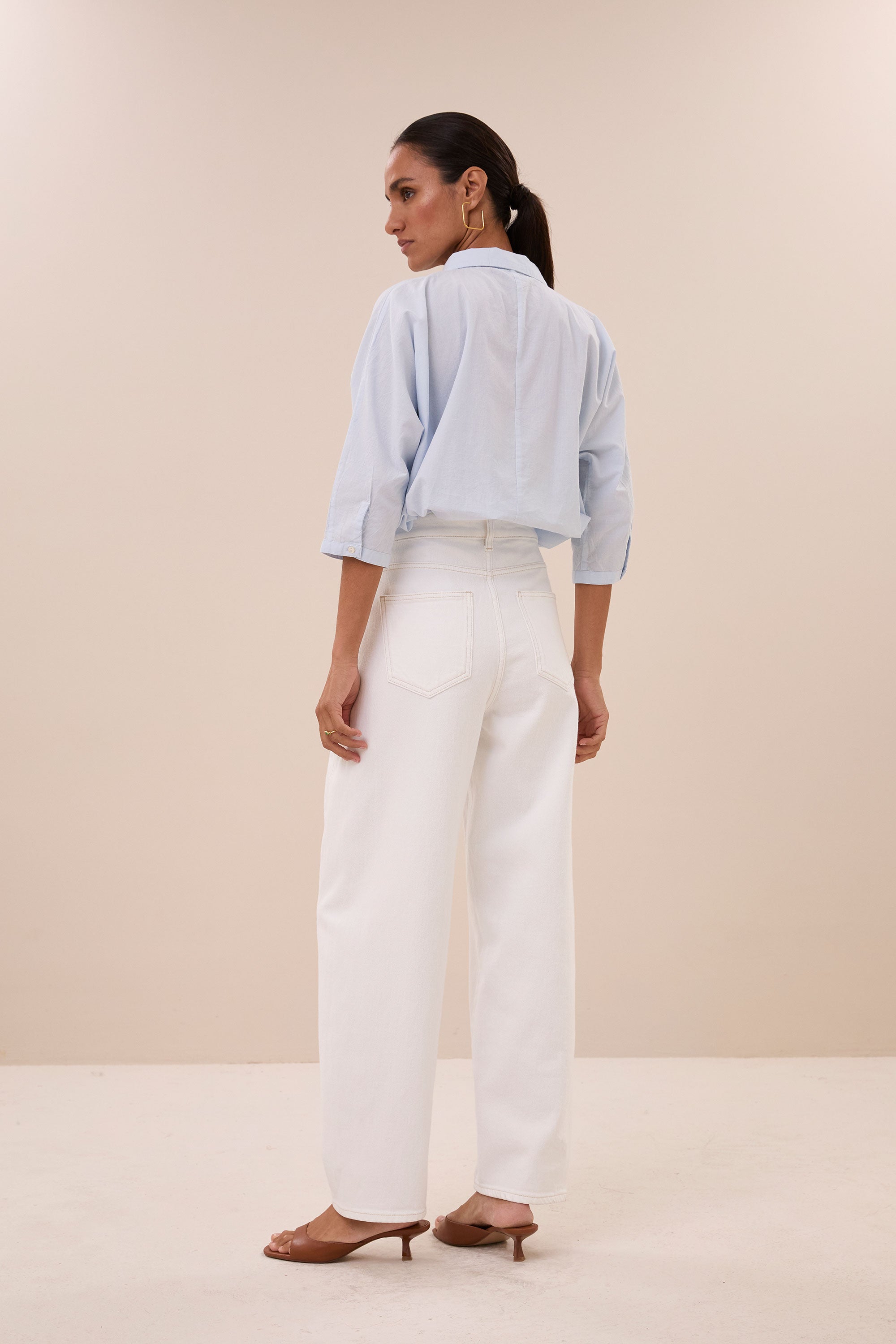 begum white jeans | white