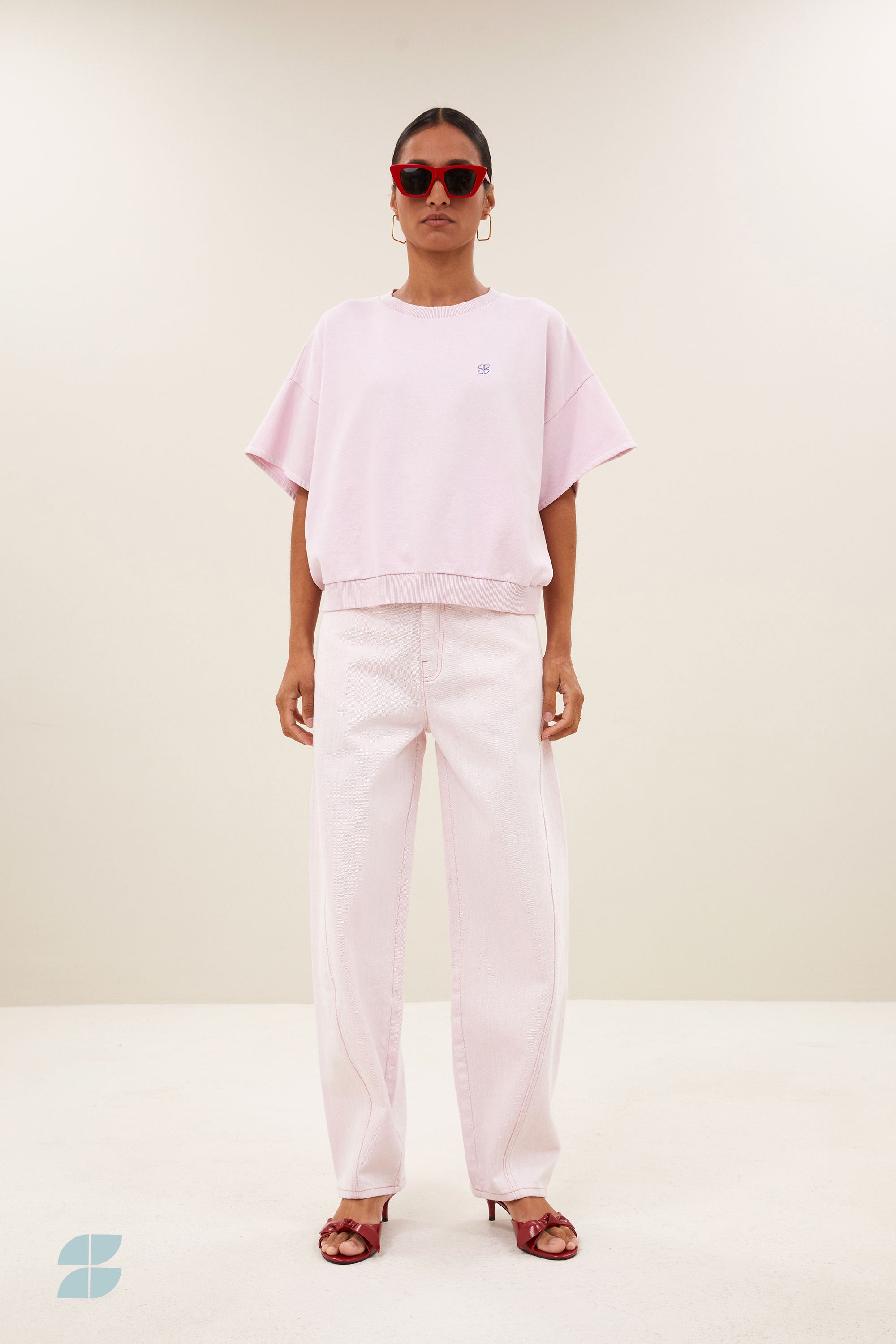 begum slub jeans | light pink