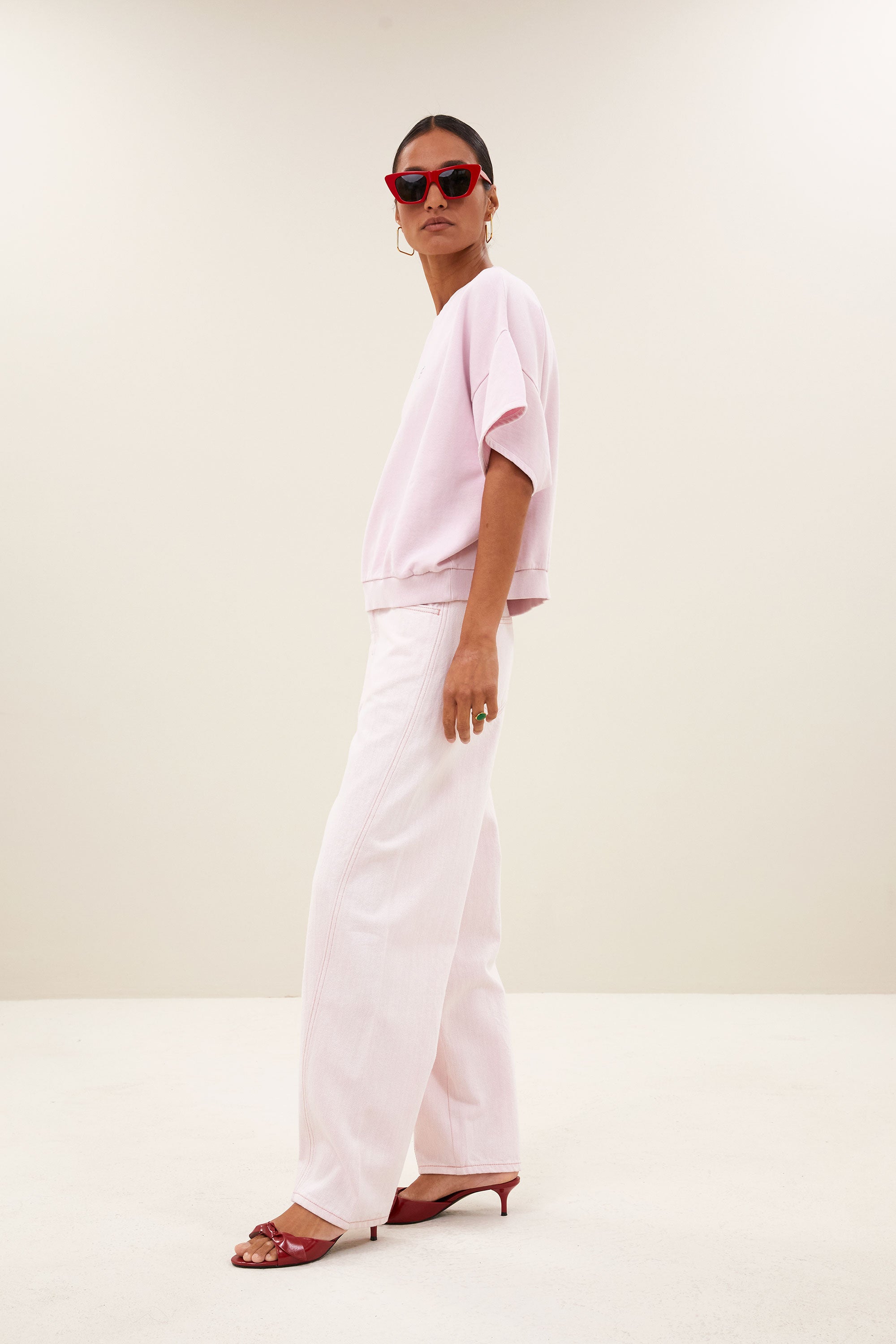 begum slub jeans | light pink