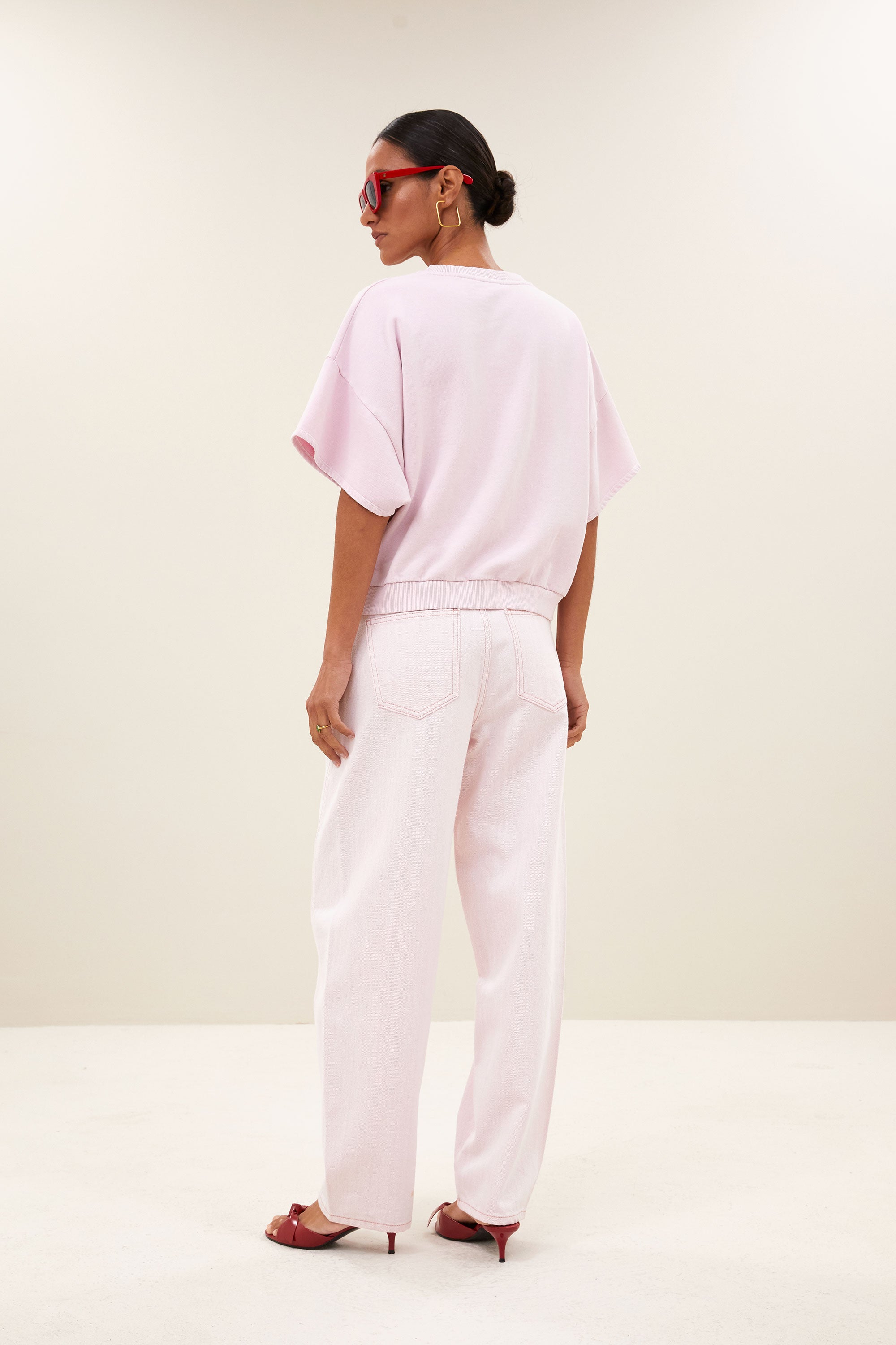 begum slub jeans | light pink