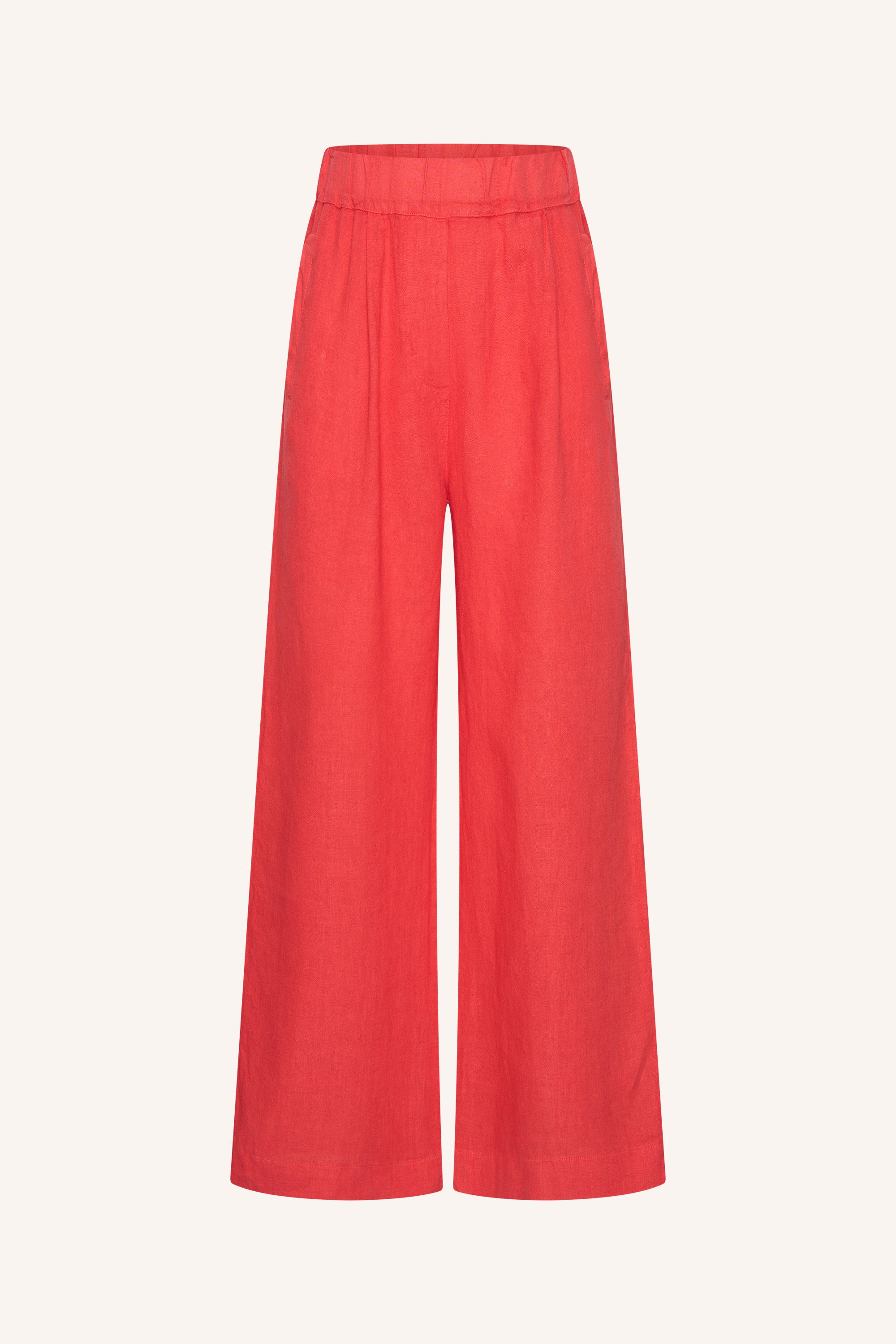 benji linen pants | lipstick