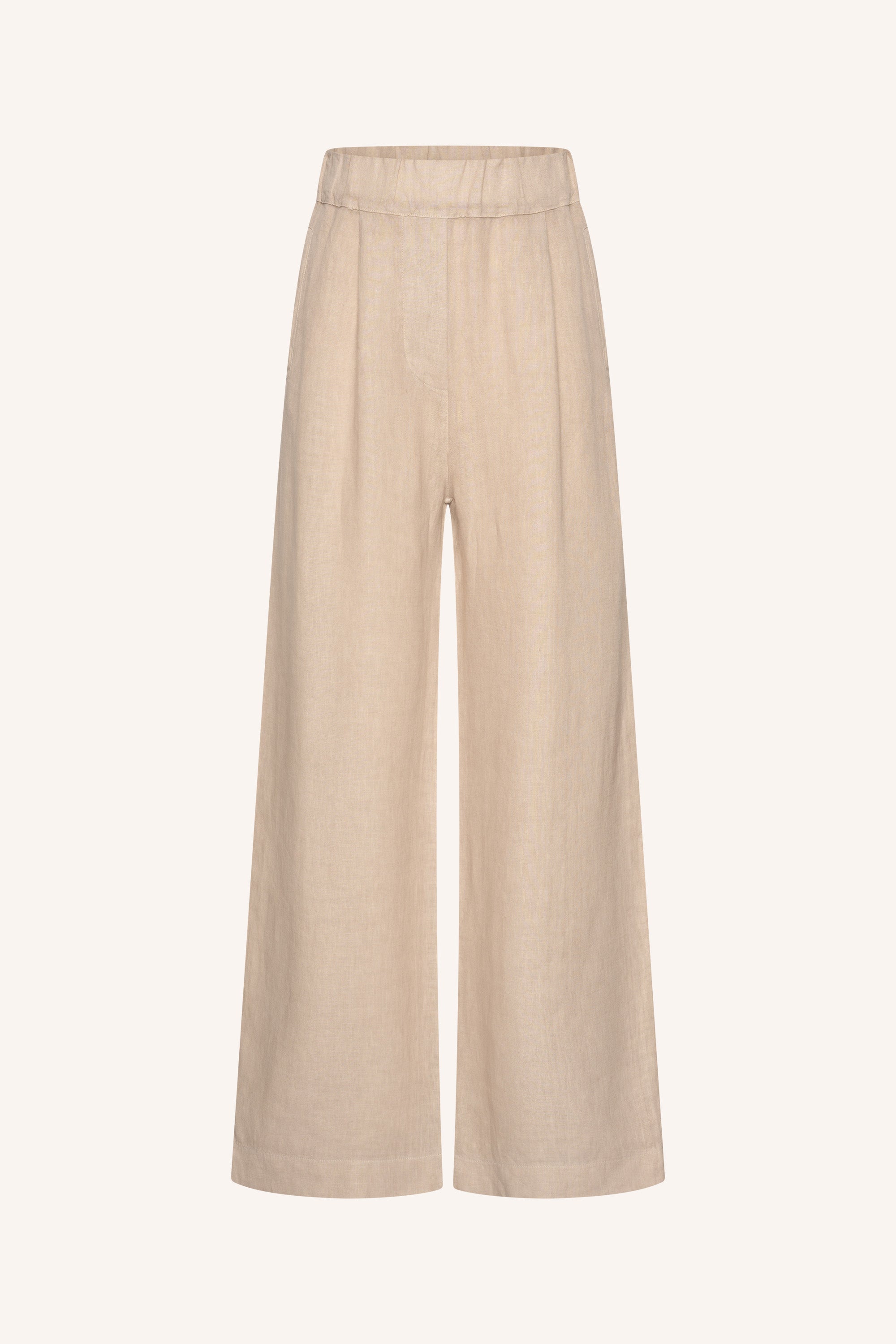 benji linen pants | biscuit