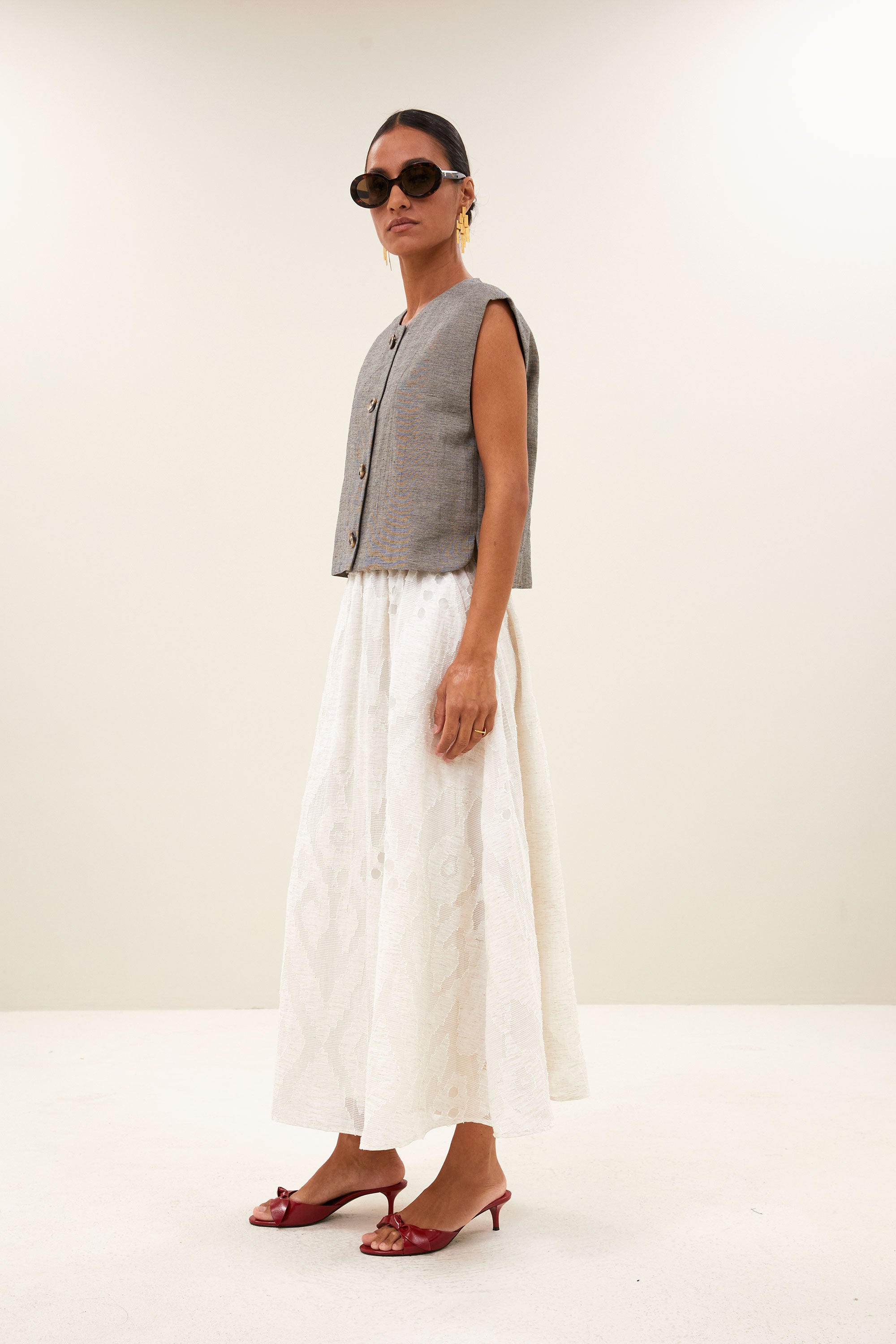 juta mist skirt | cream