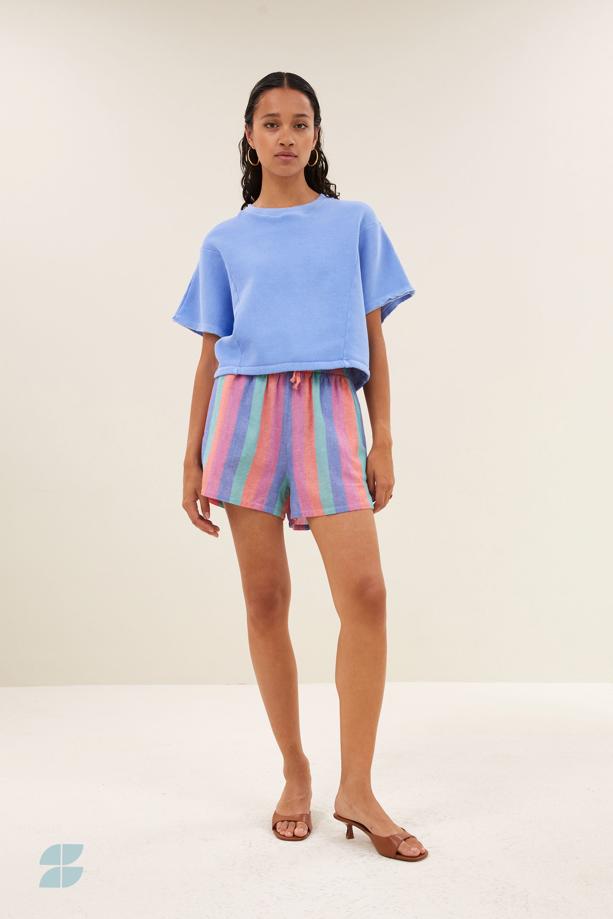 isa rainbow shorts | rainbow stripe