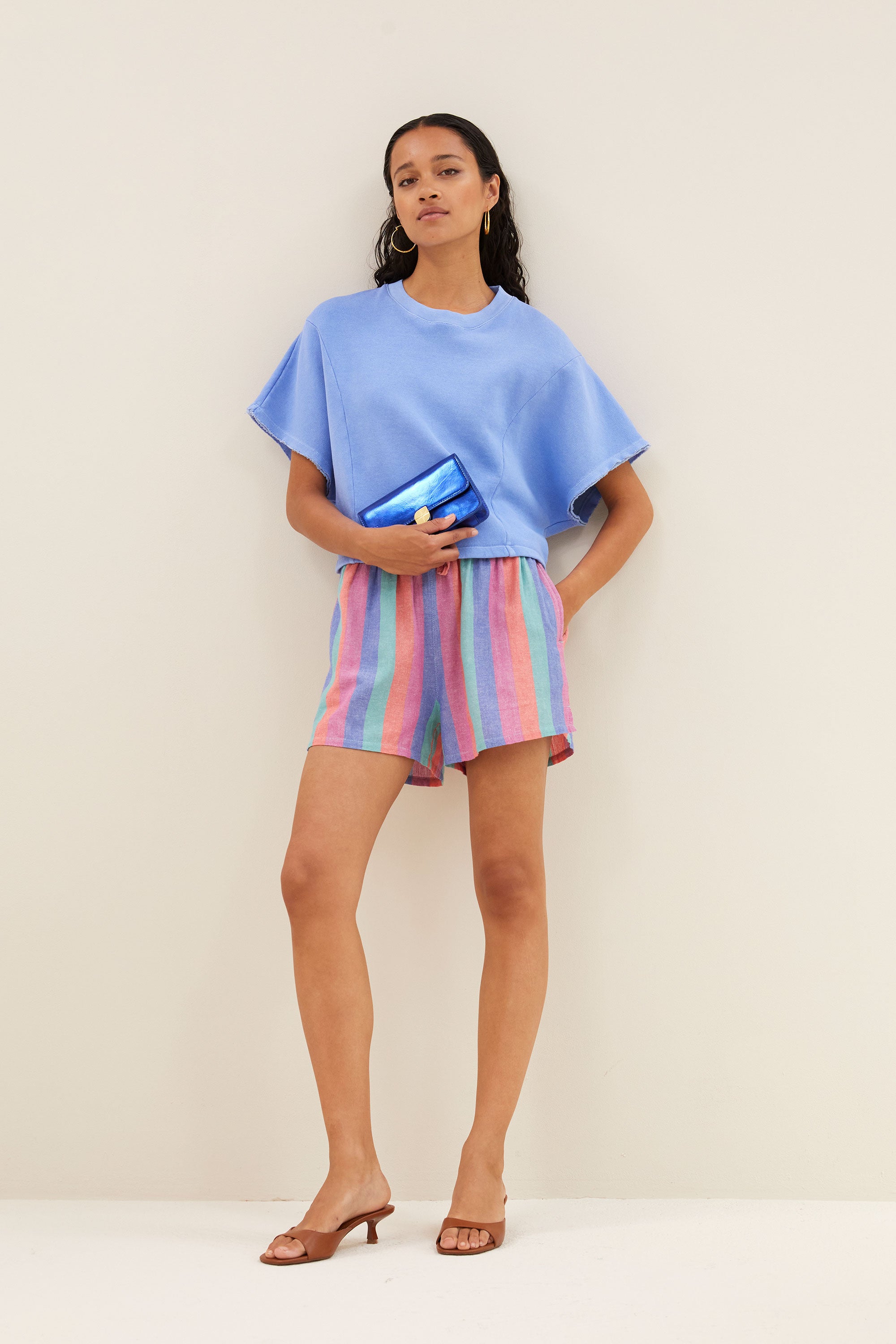 isa rainbow shorts | rainbow stripe