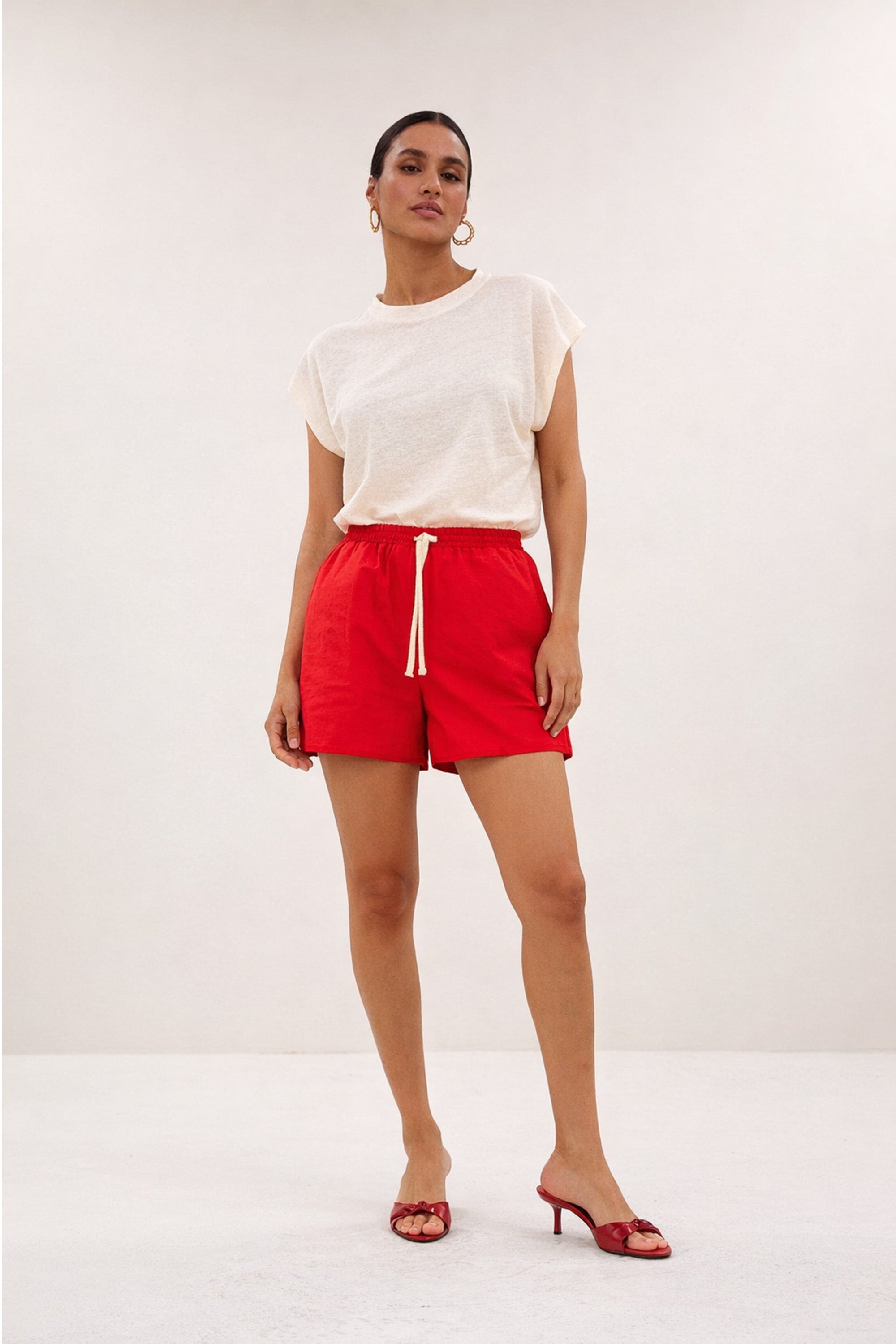 lio shorts | red