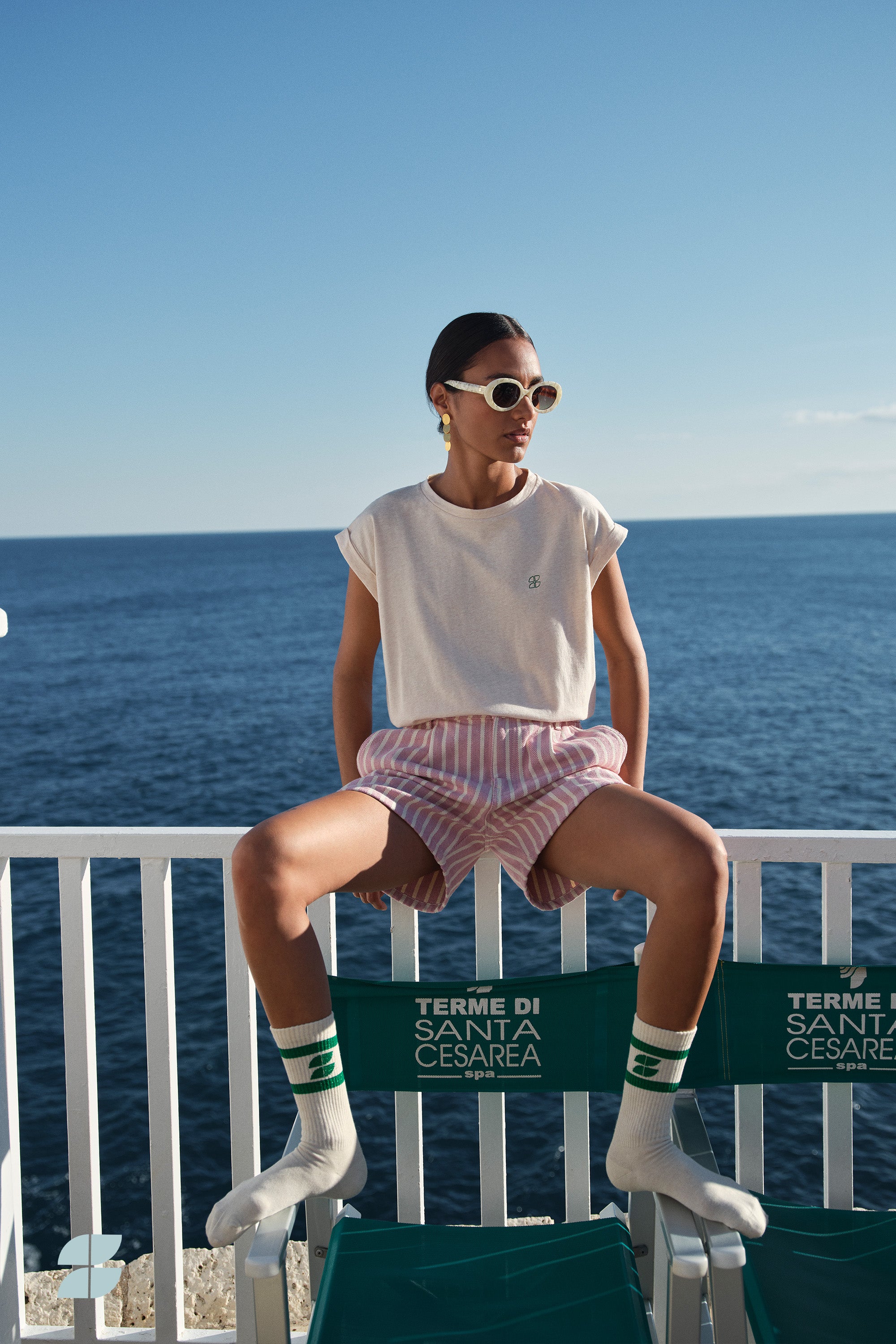 june stripe shorts | pink stripe