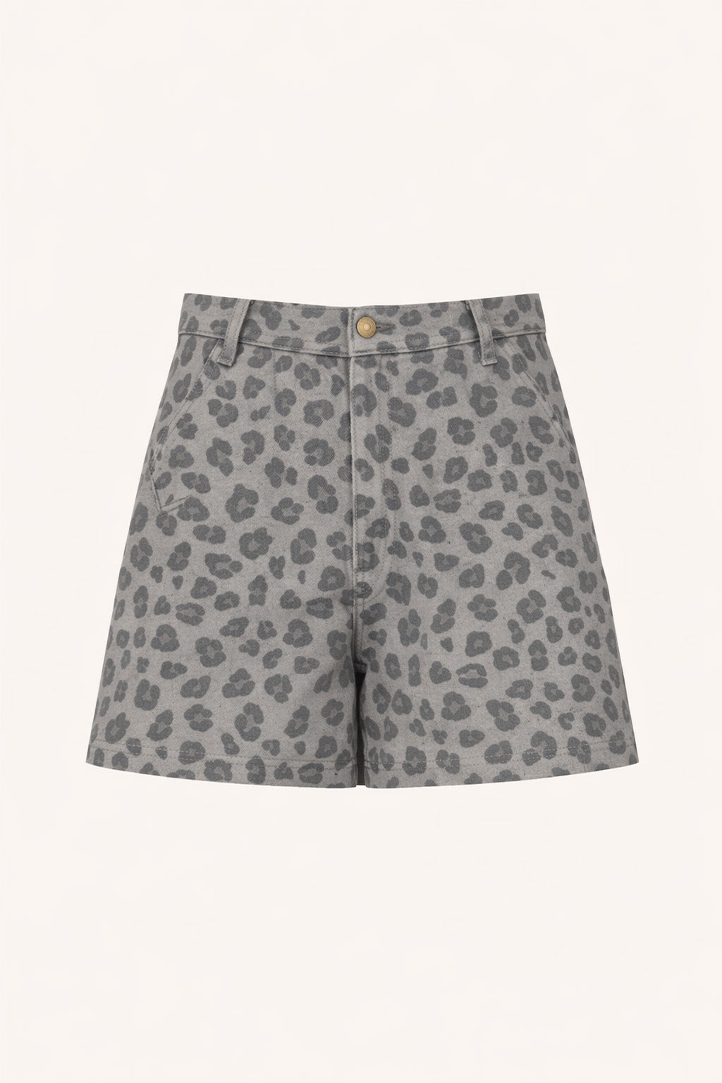 june grey cheetah shorts | grey cheetah